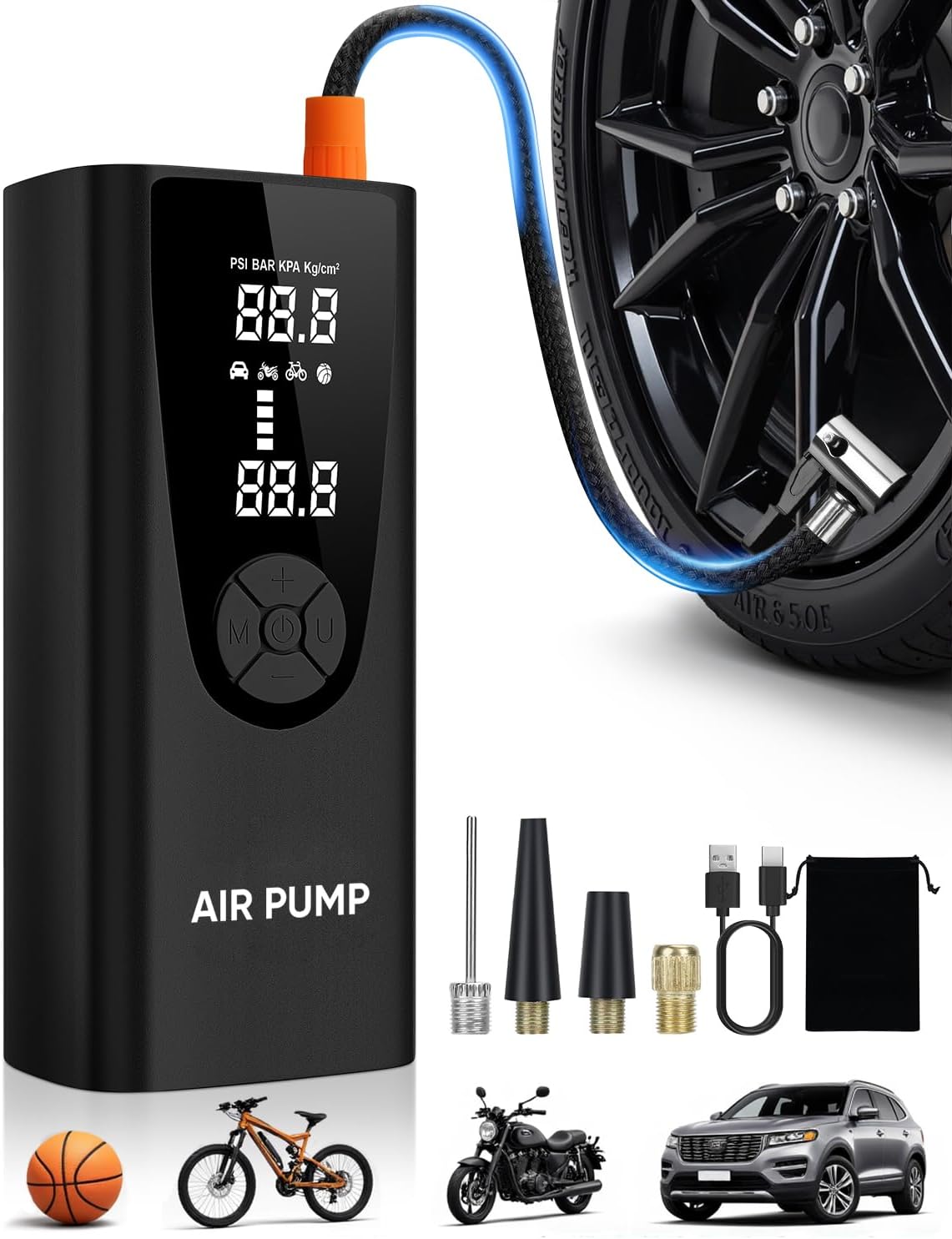 Detalle de Portable Tire Inflator, 180 PSI