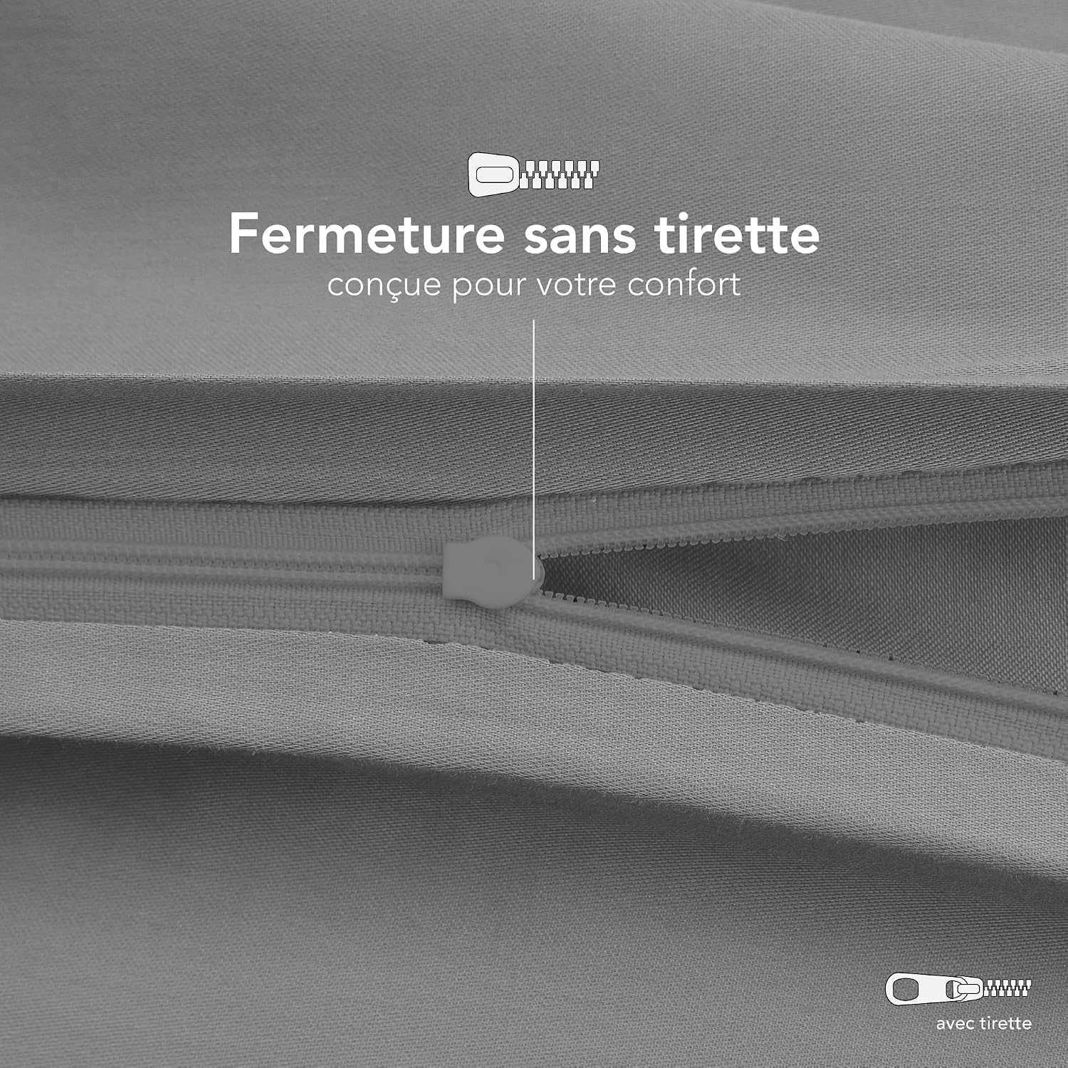 Detalle 2 de Dreamzie Taie Oreiller 70x40 cm Lot de 2 coton