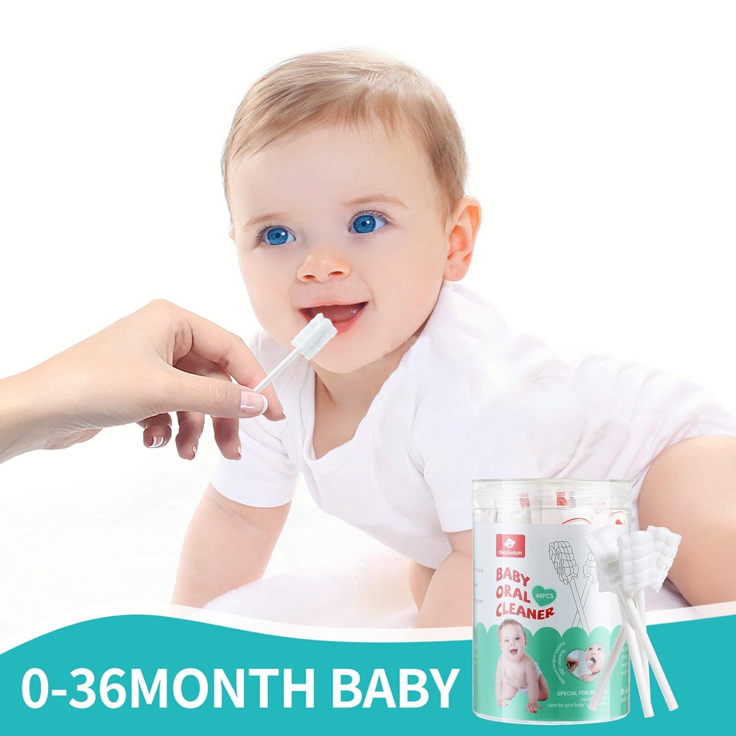 Thumbnail 6 de dearlomum Baby Tongue Cleaner 48PCS