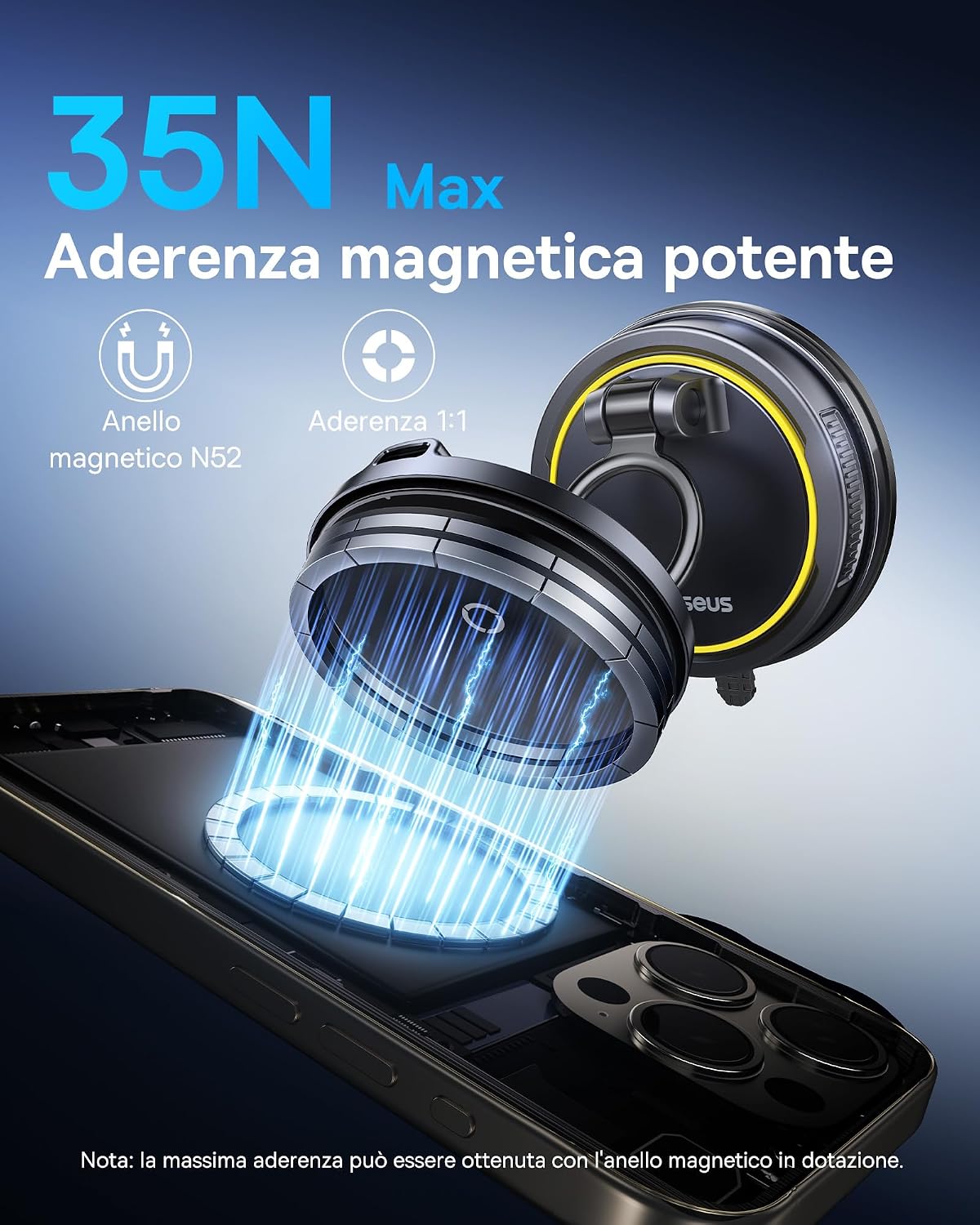 Thumbnail 3 de Baseus VC2 Flex Pro 15W Caricatore Wireless Auto