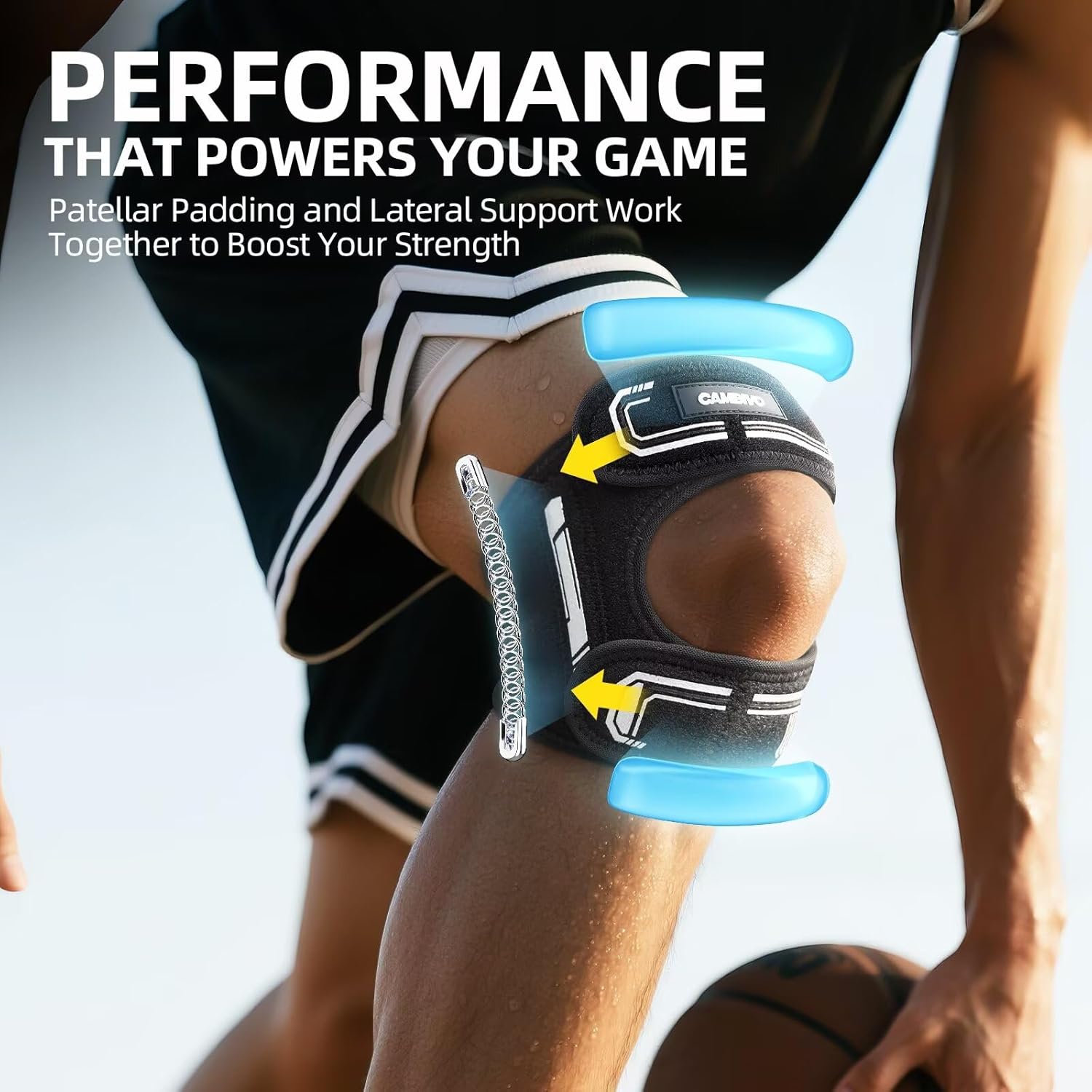 Thumbnail 6 de CAMBIVO Patella Tendon Knee Strap with Springs