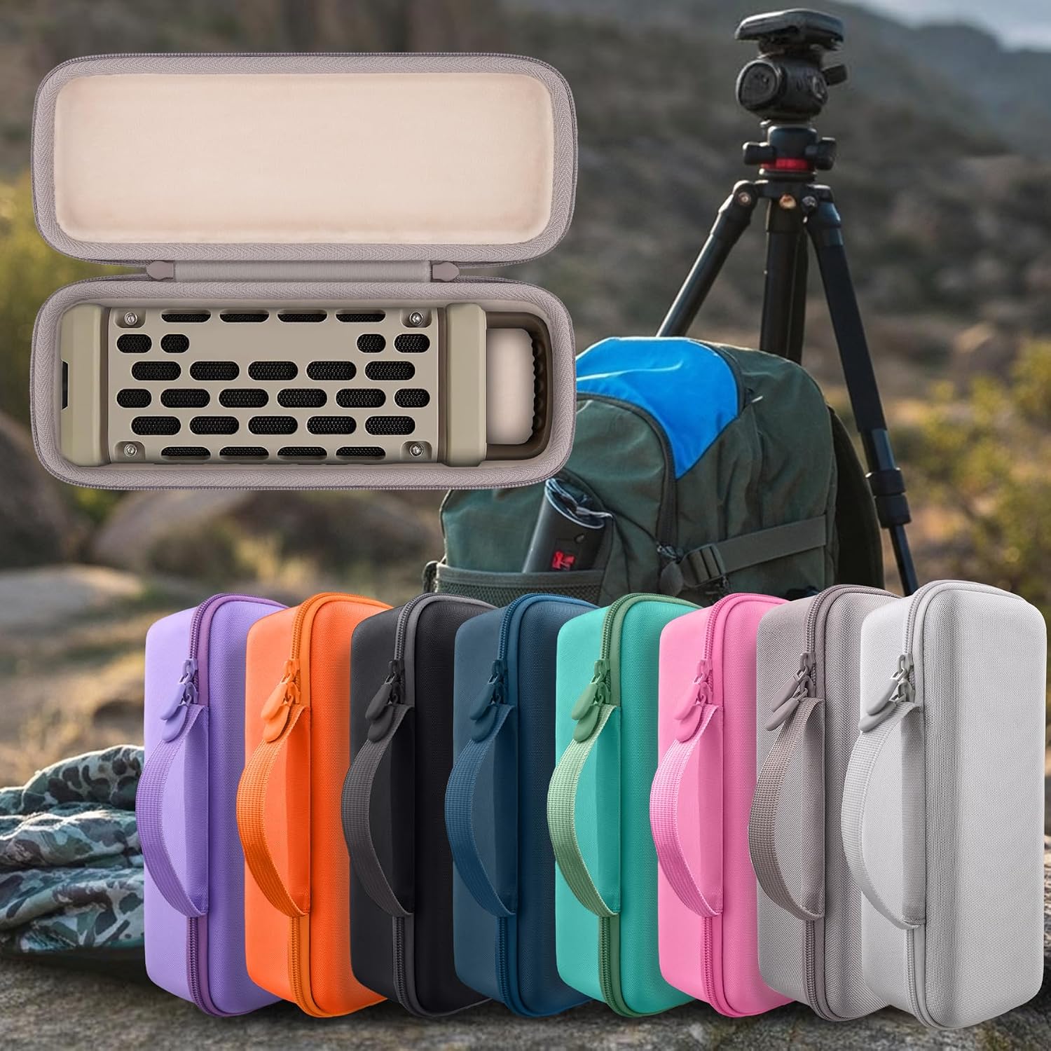 Thumbnail 6 de co2CREA CCSU261024 Hard Case for Turtlebox Ranger Speaker, Sand, EVA and Nylon