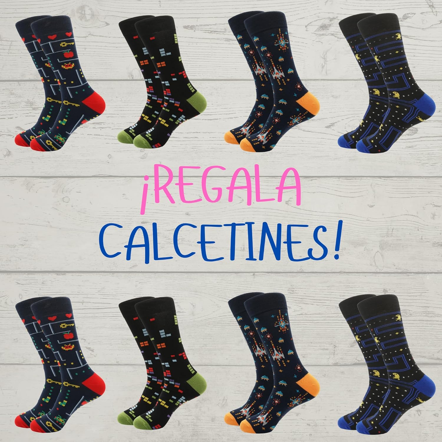 Thumbnail 5 de PETIBU 4 Pares Calcetines hombre 40-46