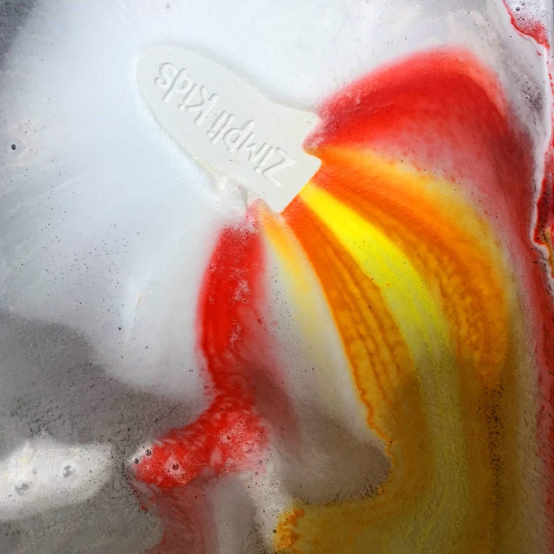 Detalle 2 de Lot de 3 grandes bombes de bain ZIMPLI Rocket (effet flamme pétillant) – jouets de bain pour enfants