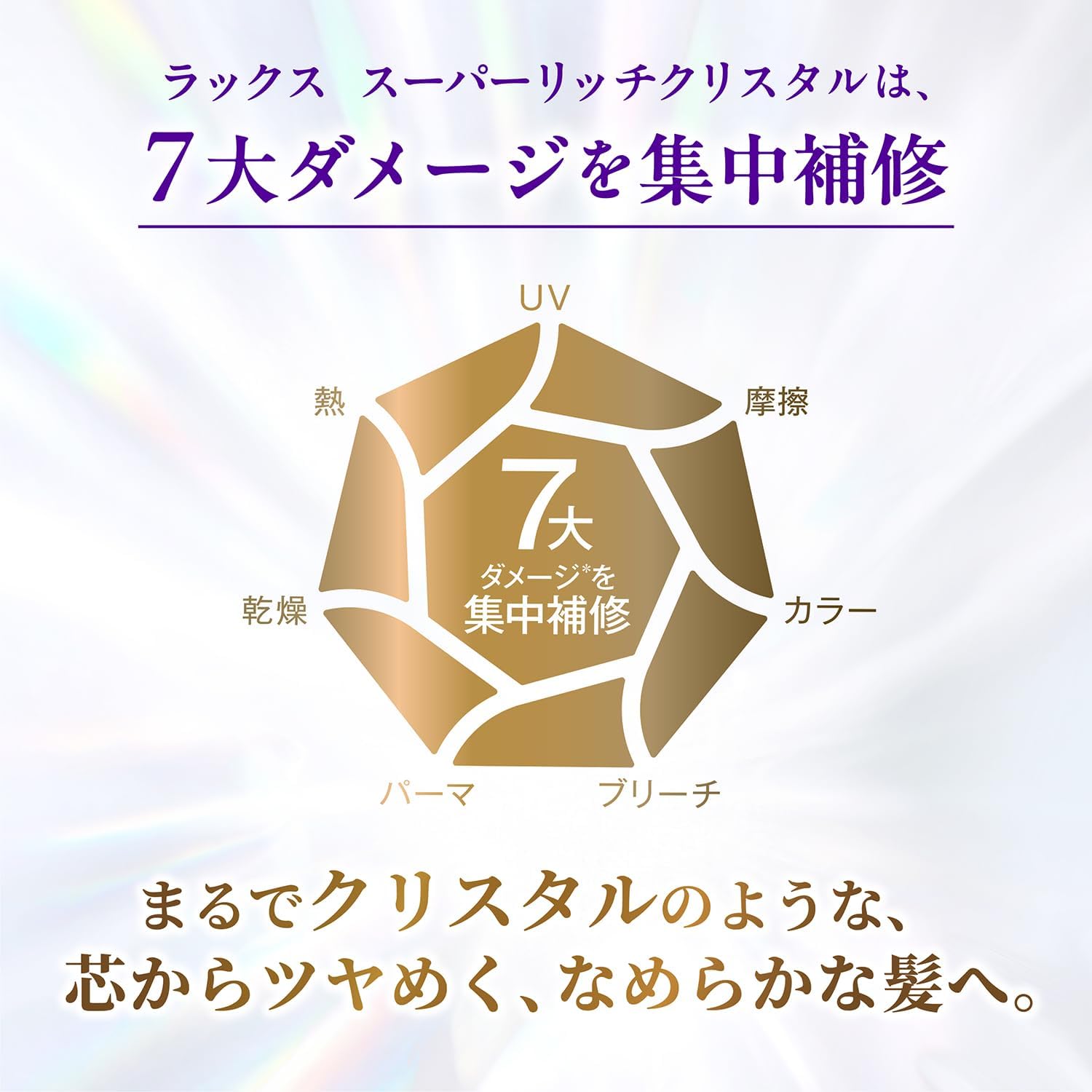 Detalle de LUX(ラックス)クリスタル カラーケア&リペア シャンプー・コンディショナー詰め替えペア