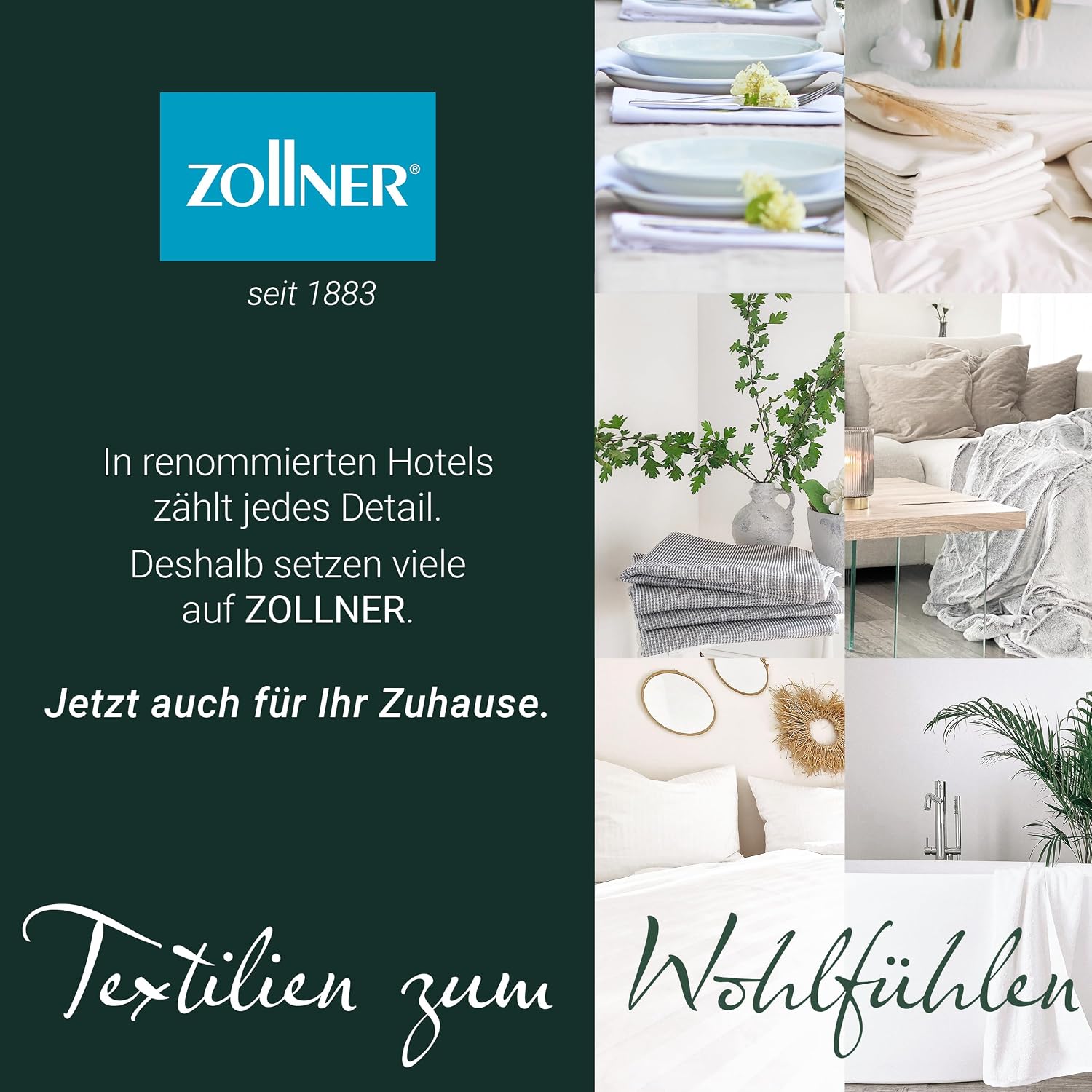Thumbnail 6 de ZOLLNER 10er Set Geschirrtücher 50x70 cm