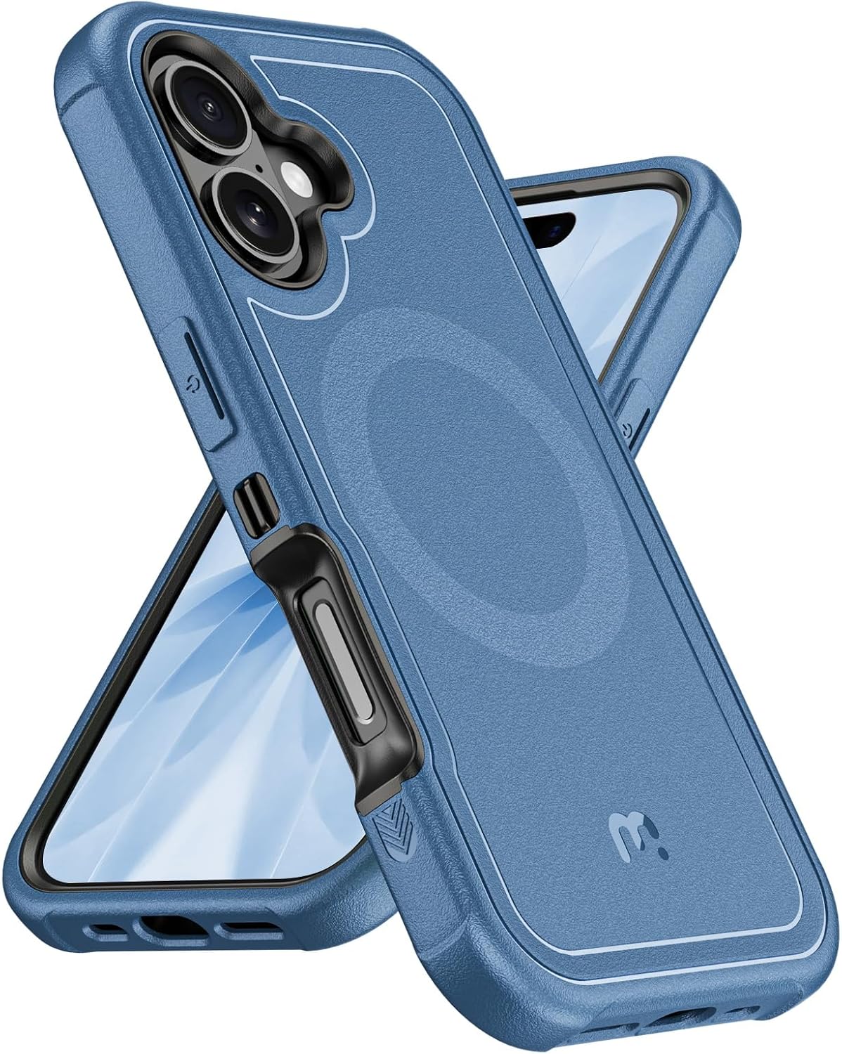 Detalle de M MYBAT PRO Maverick Series Case for iPhone 17 with Belt Clip Holster (MagSafe Compatible)