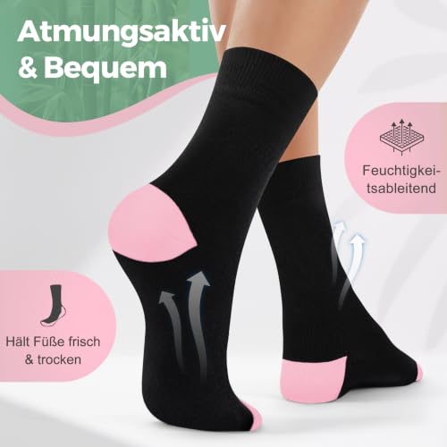 Detalle 2 de FALARY Bambussocken Damen Klassisch – langlebige Bambus-Socken für empfindliche Haut