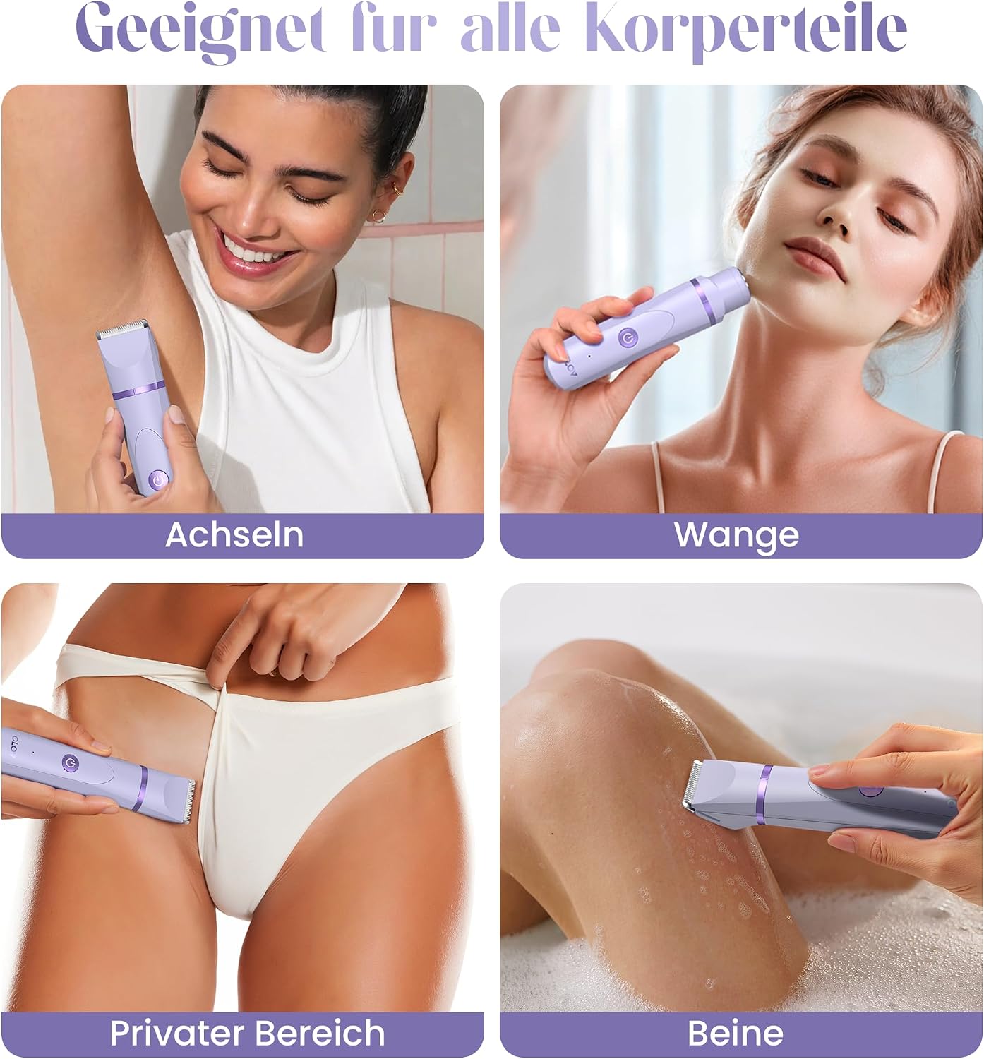 Thumbnail 6 de Wiederaufladbarer Intimrasierer für Frauen elektrischer Damenrasierer
