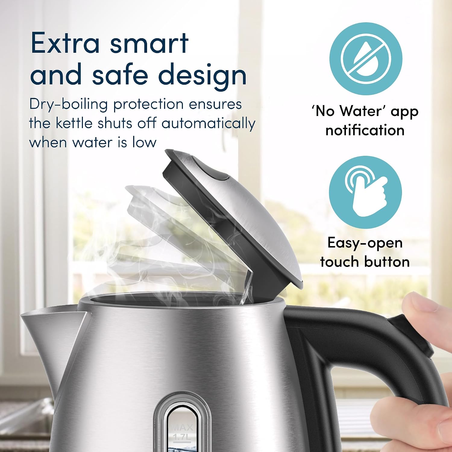 Thumbnail 5 de Alexa Smart Kettle with Voice Control 1.7L