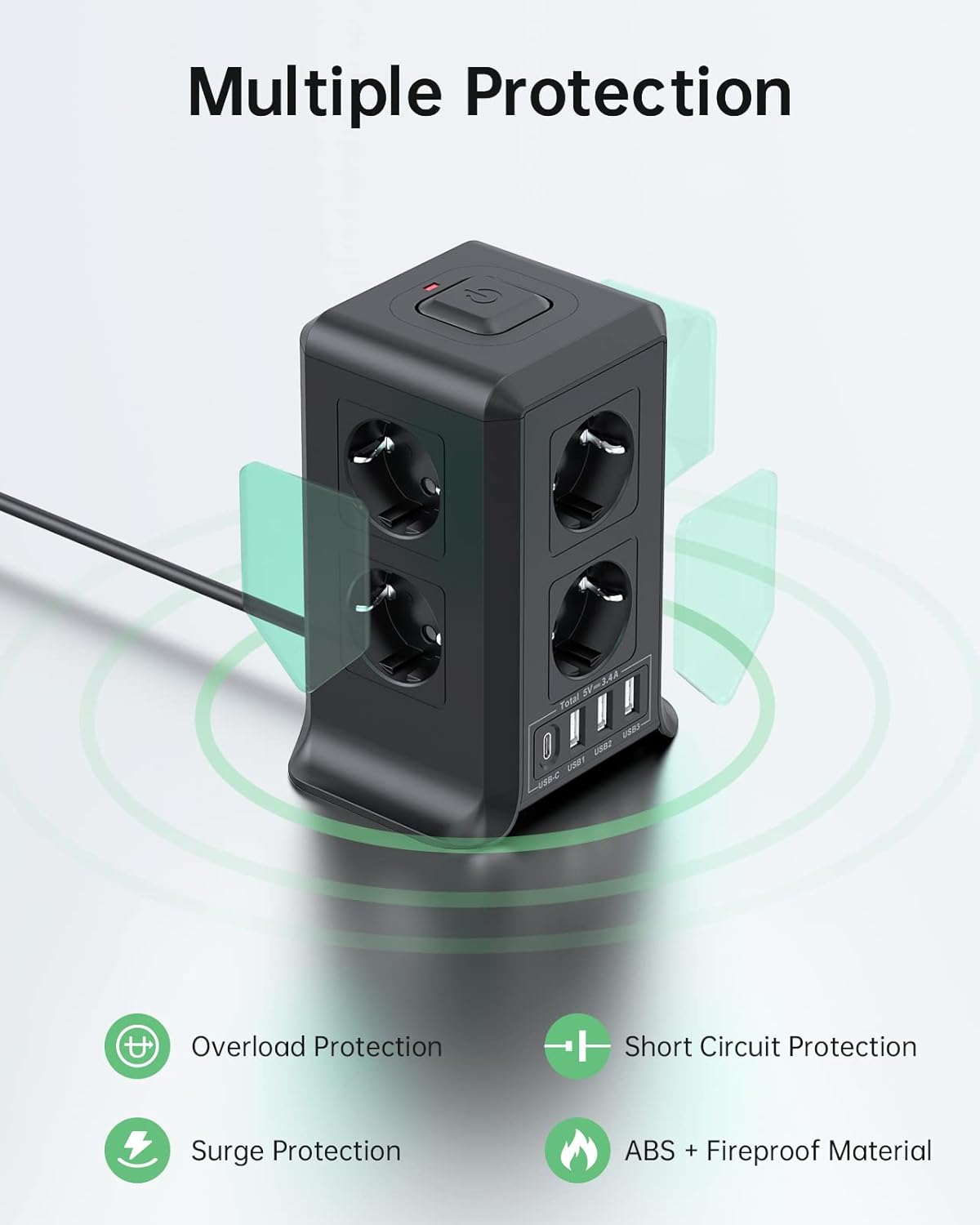 Thumbnail 3 de Sameriver Torre Regletas 12 en 1 2500W 🔌