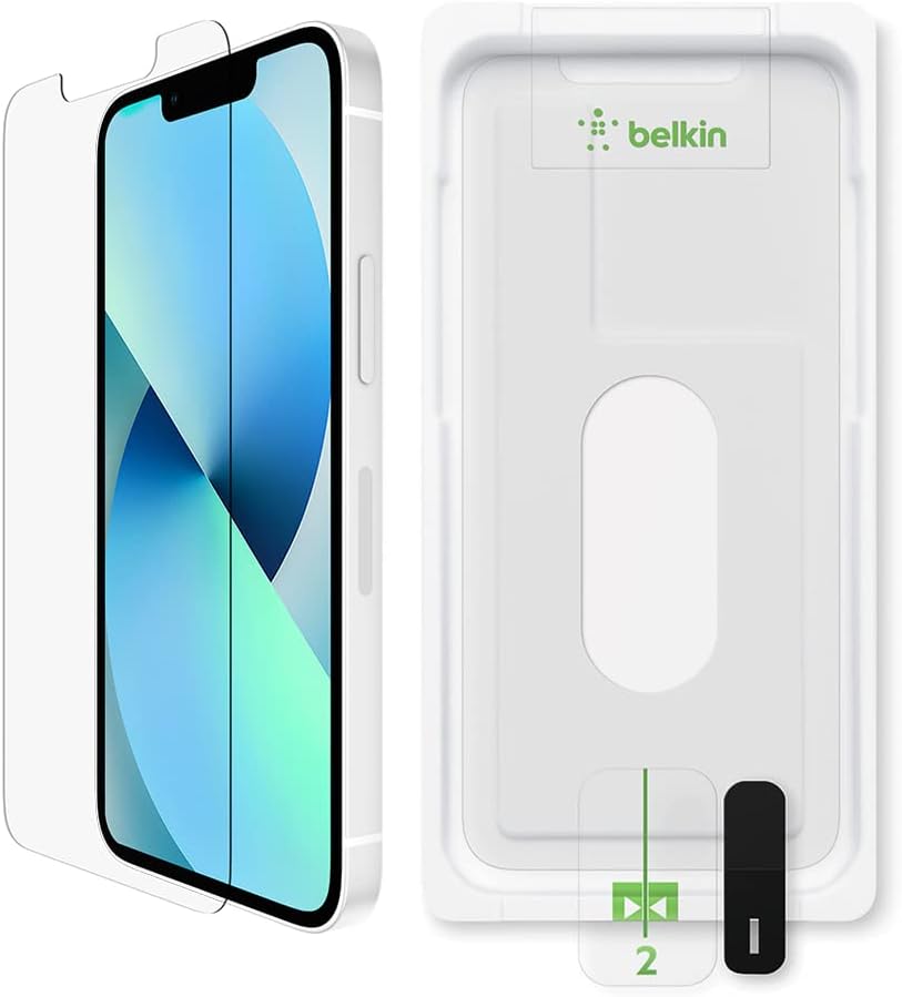 Detalle de Belkin OVA077zz iPhone 13 mini用 UltraGlass強化ガラス保護フィルム 0.29mm・抗菌・9H