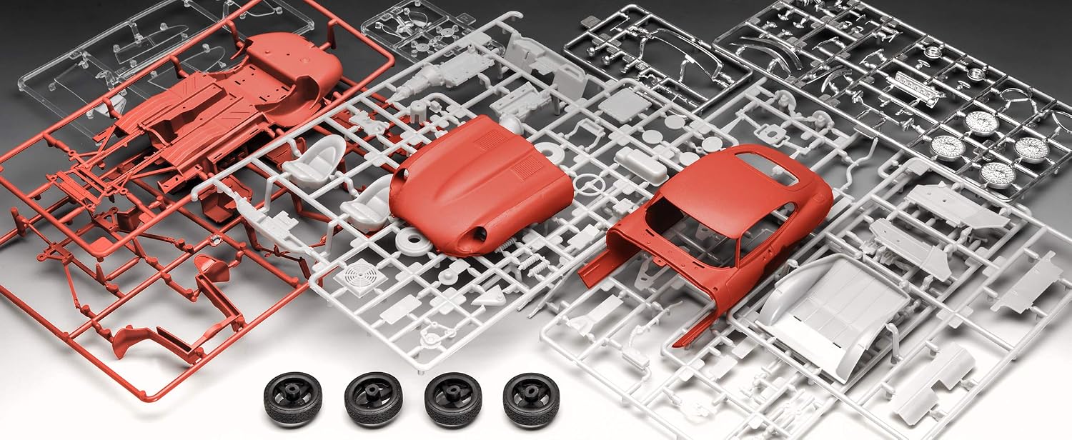 Thumbnail 6 de Revell Modellbausatz Jaguar E-Type (Coupé) 1:24 – originalgetreuer Bausatz für Einsteiger
