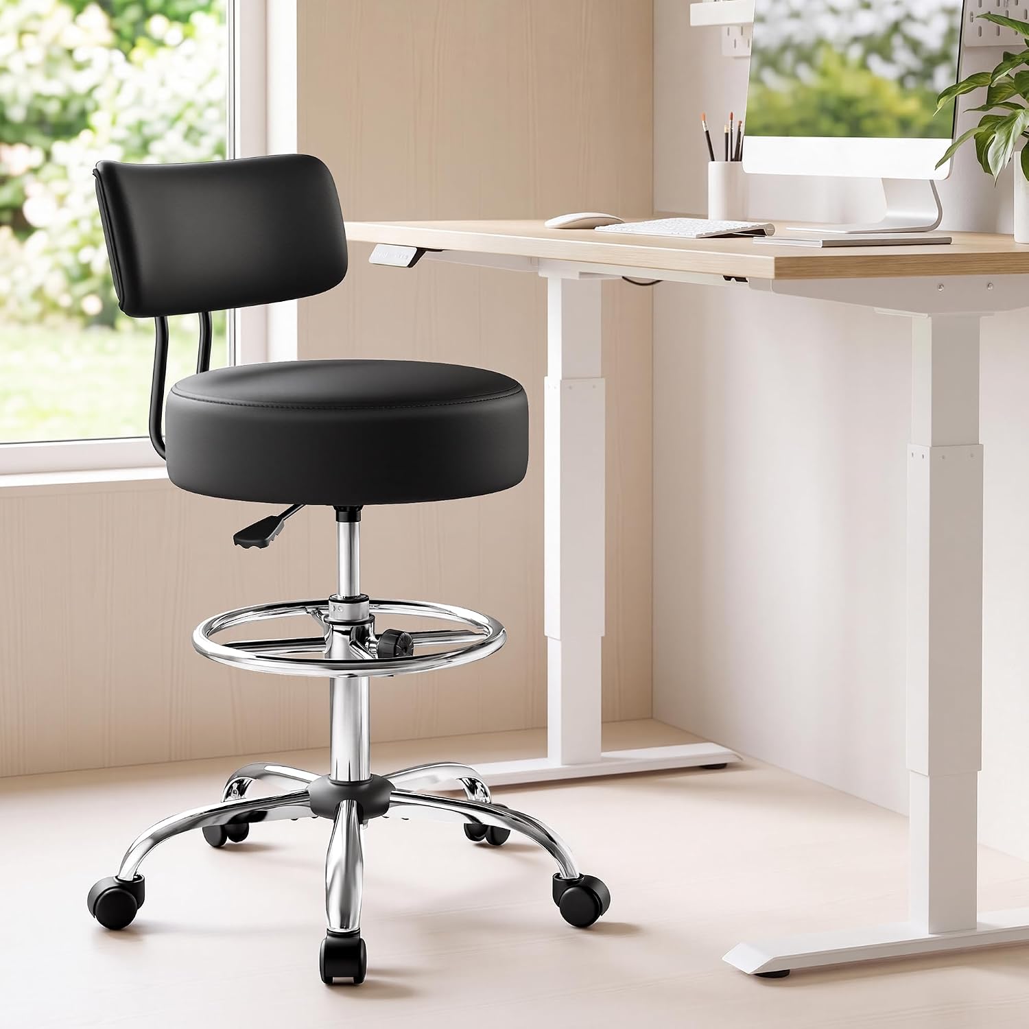 Detalle de SONGMICS Drafting Chair in PU Leather