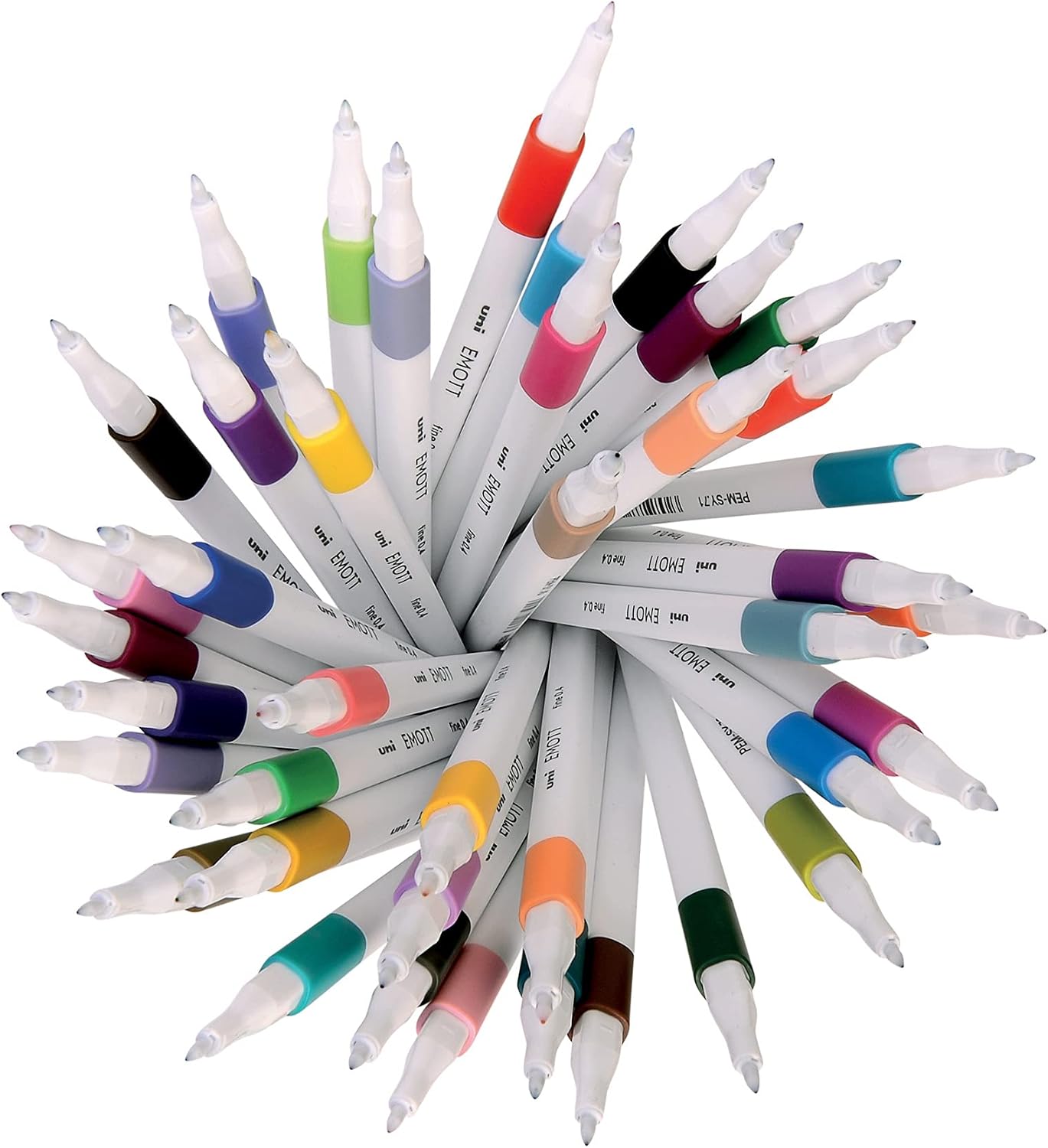 Thumbnail 3 de uni-ball PEMSY/5 01 Emott fineliners, 5 färger, 0,4 mm