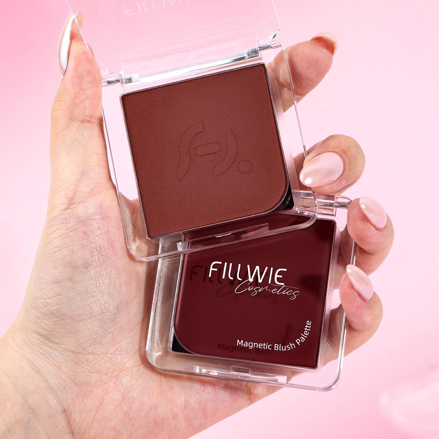 Detalle de Fillwie Cream and Powder Blush Duo in Wine/Berry