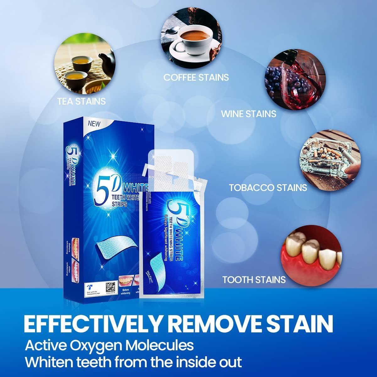 Detalle 2 de Teeth Whitening Strips 28-pack — Non‑Sensitive Kit 🪥