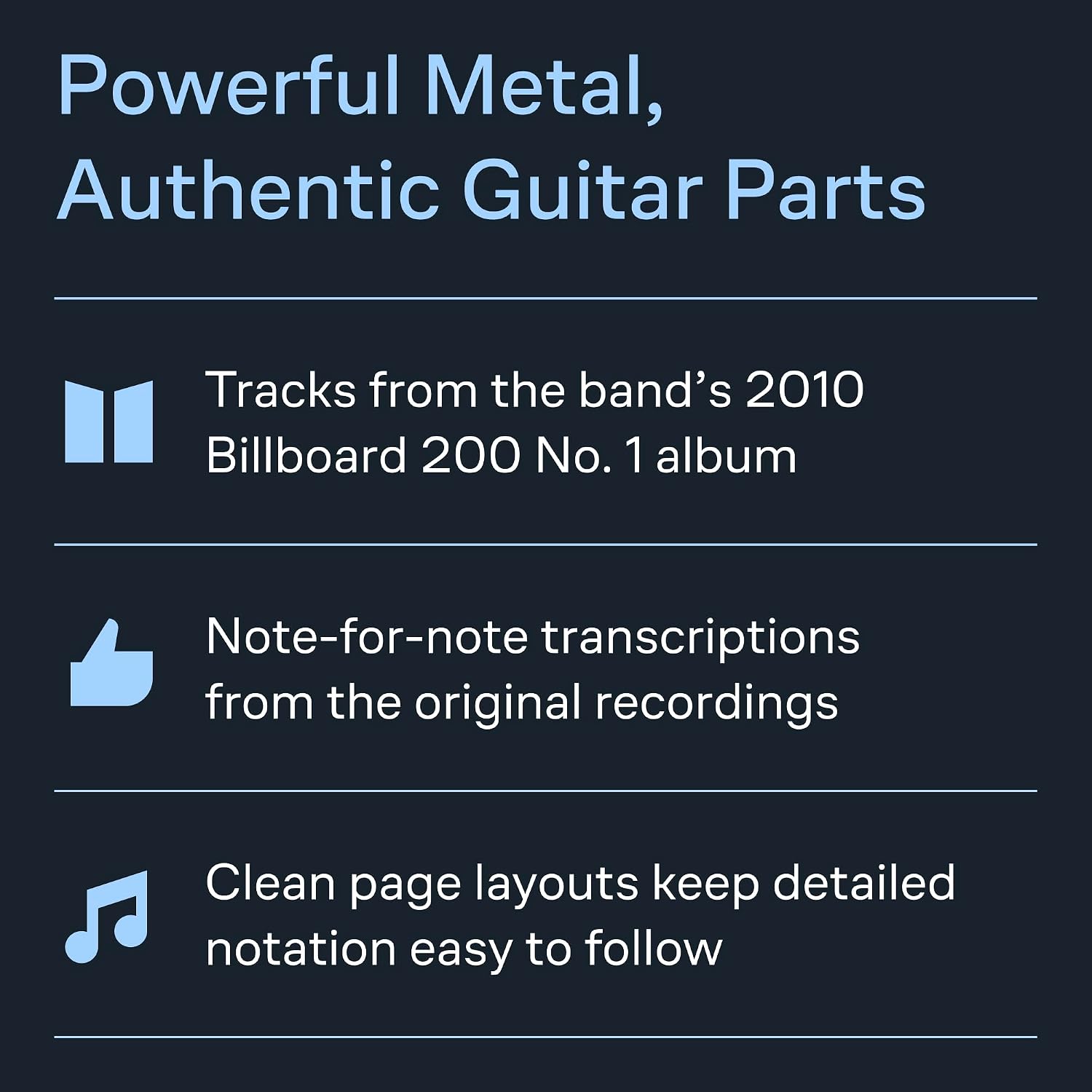 Detalle 1 de Avenged Sevenfold Nightmare Guitar Songbook with Tablature for 11 Tracks