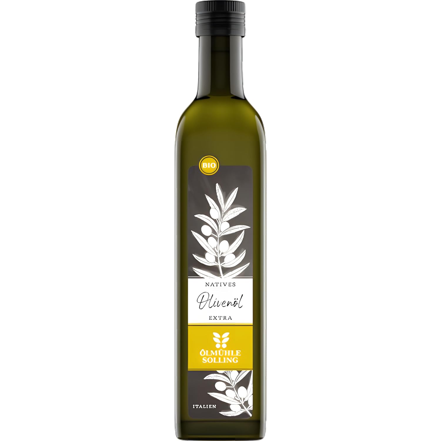 Detalle de ÖLMÜHLE SOLLING BIO Olivenöl – natives Olivenöl aus Italien, 500 ml