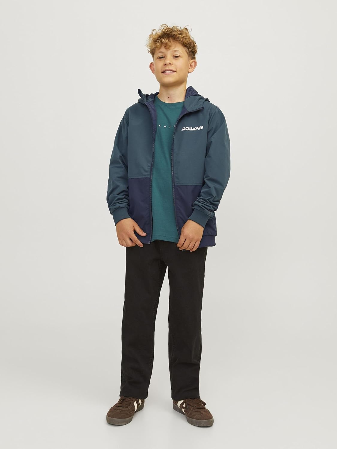 Thumbnail 2 de JACK & JONES Kids Erush Block Colour: bomber con cappuccio per bambini