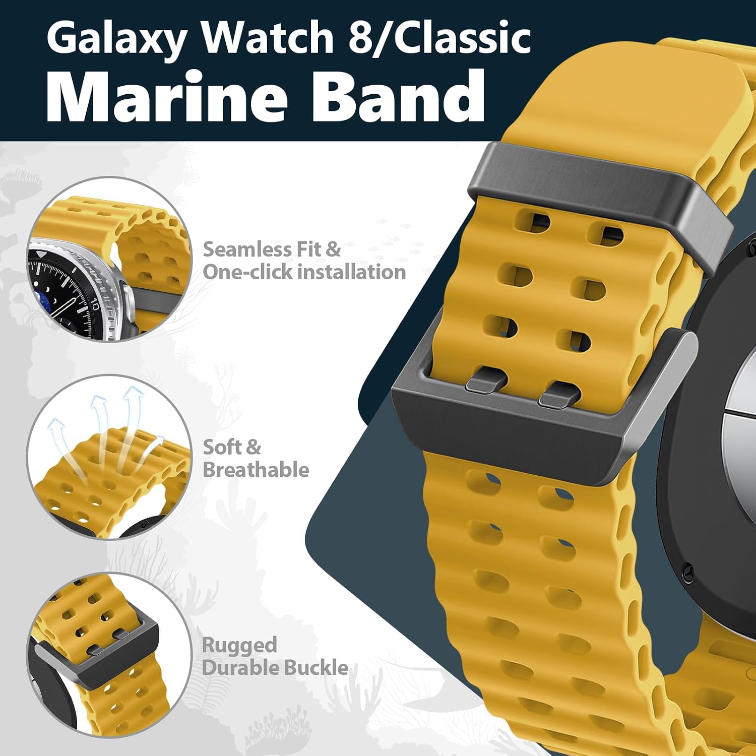 Detalle 2 de Ocean Bands Silicone Watch Band