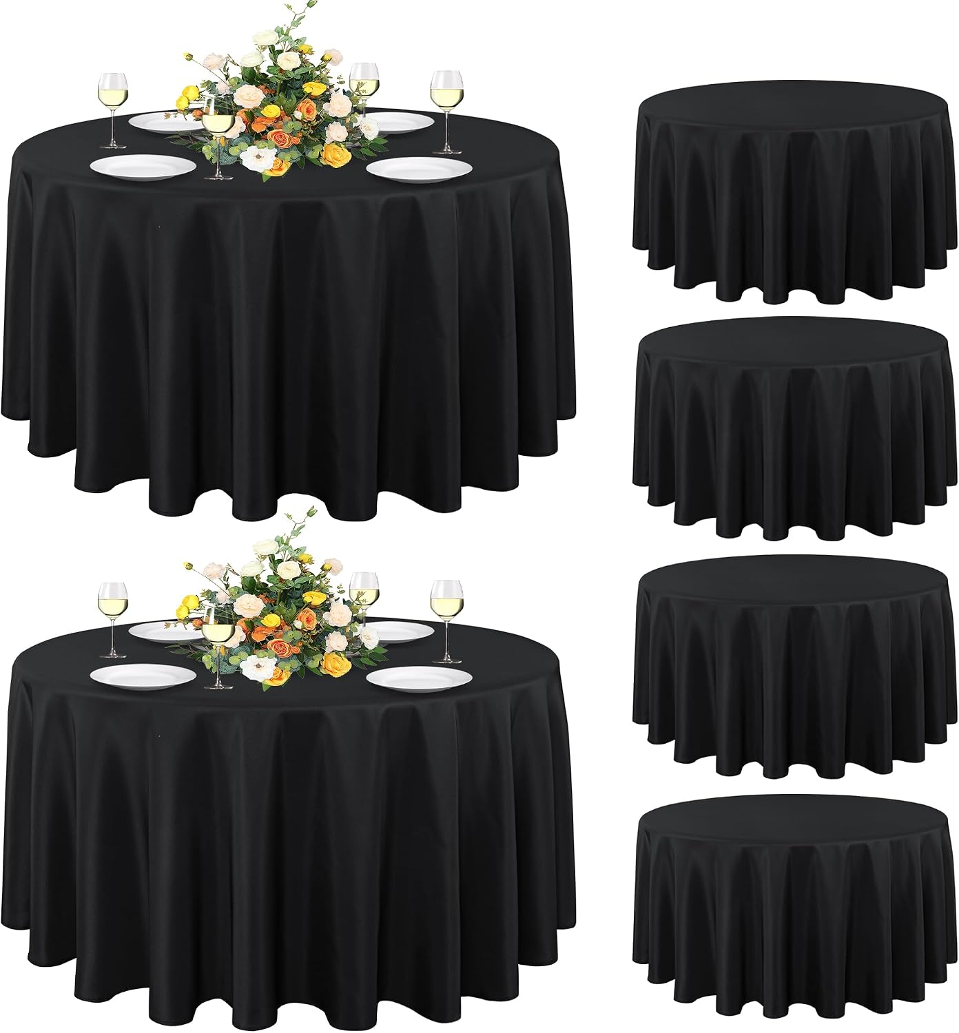 Detalle de sancua 90-inch Round Tablecloth 6 Pack 🍽
