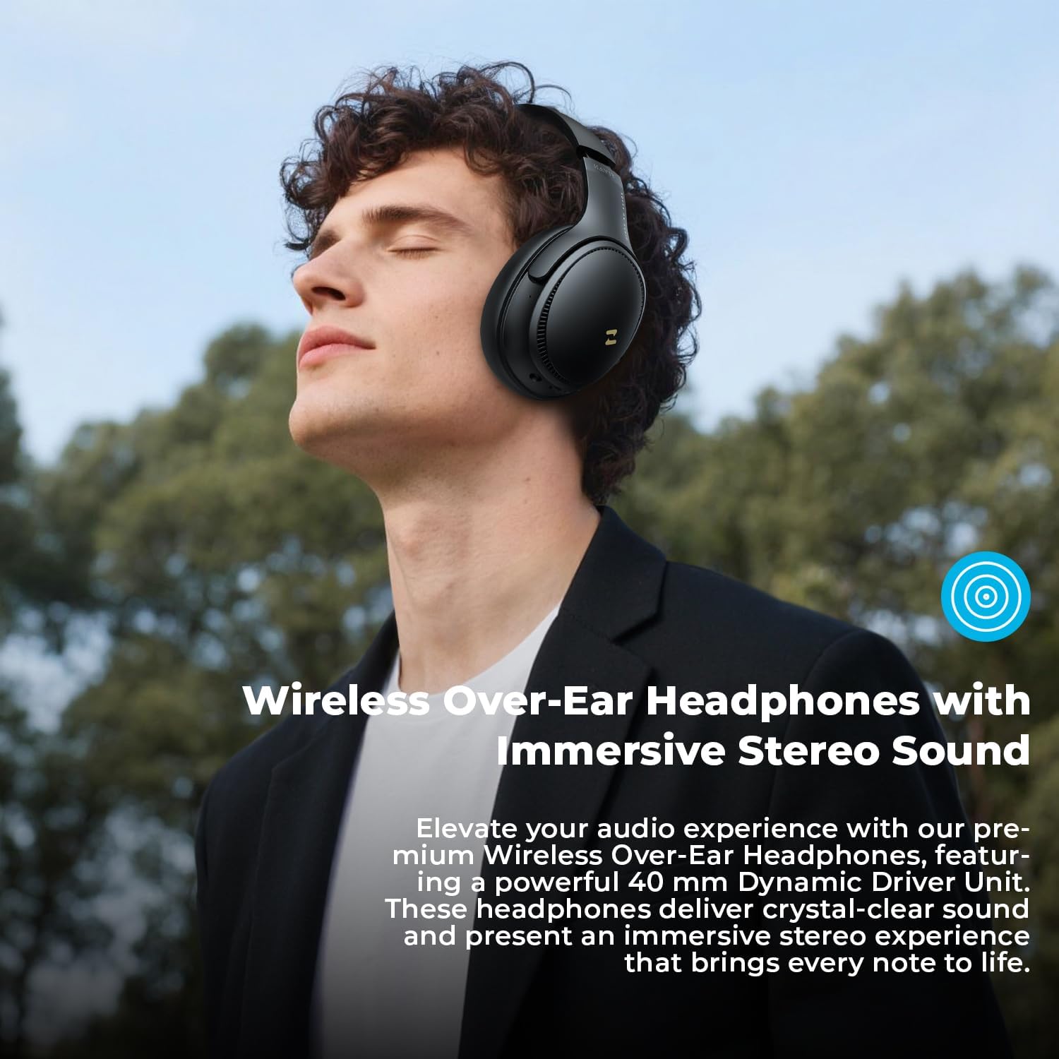 Detalle de Havit Over-Ear Headphones, 50-Hour Battery Life