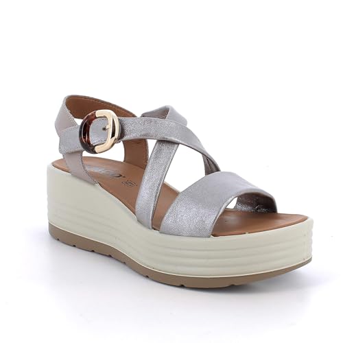 Thumbnail 1 de IGI&Co 1164711 Sandali Donna Zeppa con Plantare in Pelle Grigio, Taglia 40