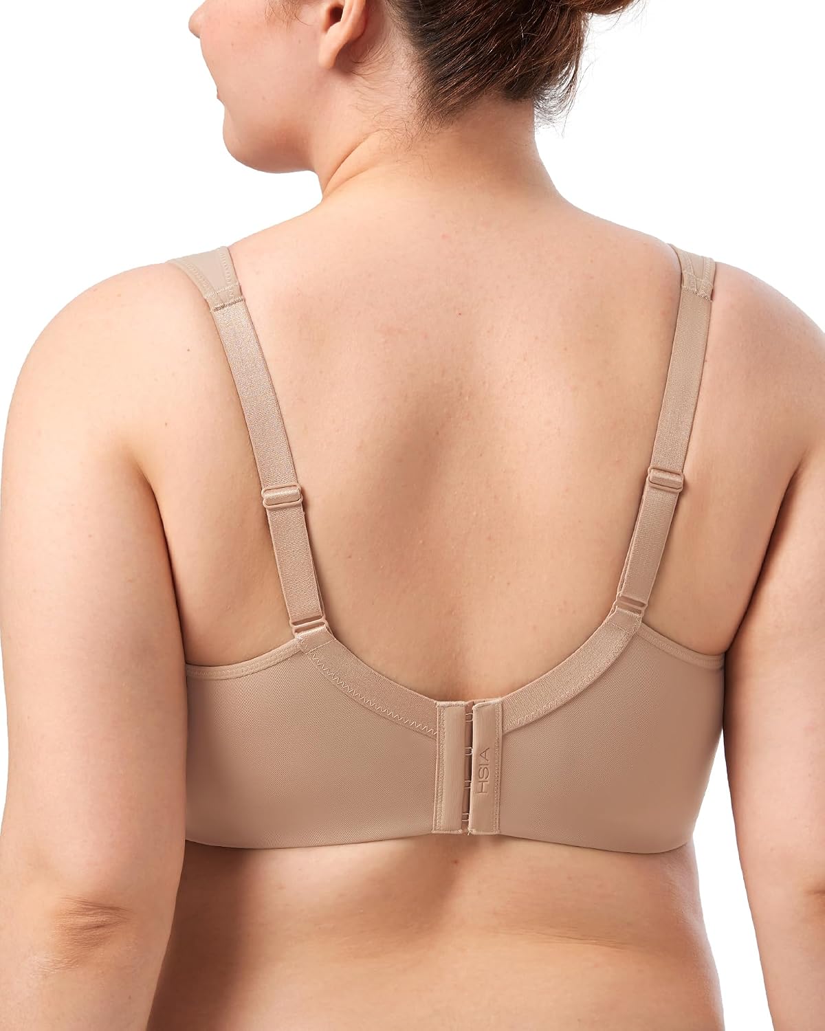Detalle 2 de HSIA Minimizer Full-Coverage Underwire T-Shirt Bra for Plus Size