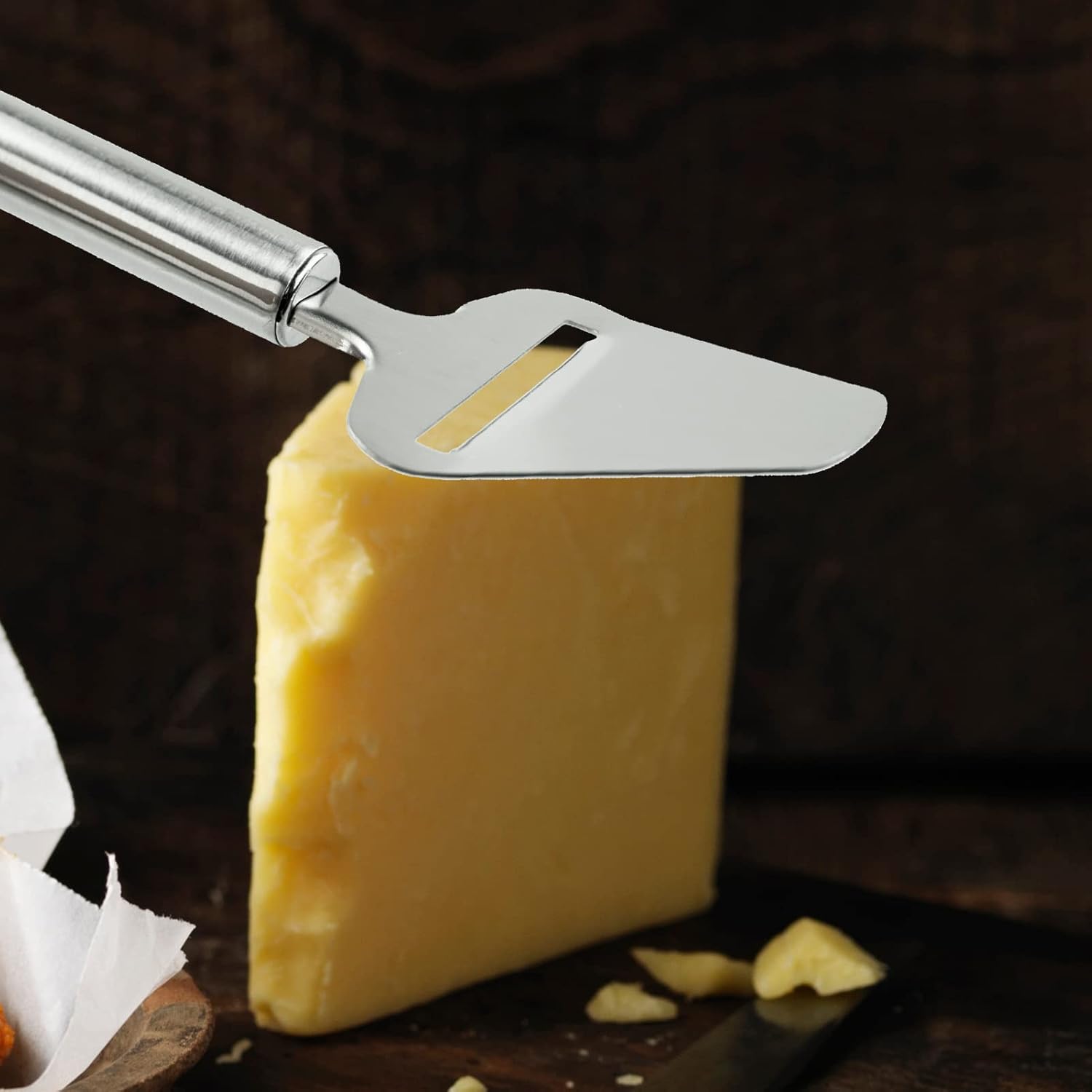 Thumbnail 5 de Cheese Slicer and Cutter – Stainless Steel Manual Slicer for Soft and Hard Cheeses