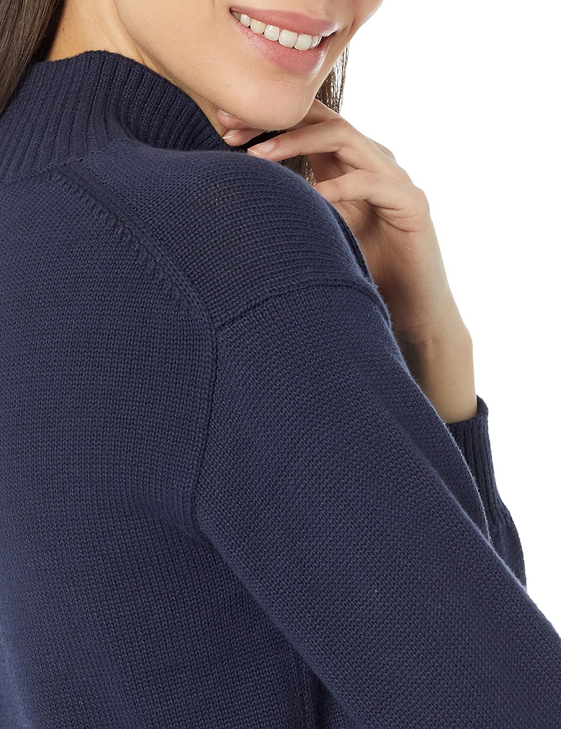 Thumbnail 3 de Amazon Essentials Damen Pullover aus Baumwolle mit Trichterausschnitt (bis in Übergrößen)