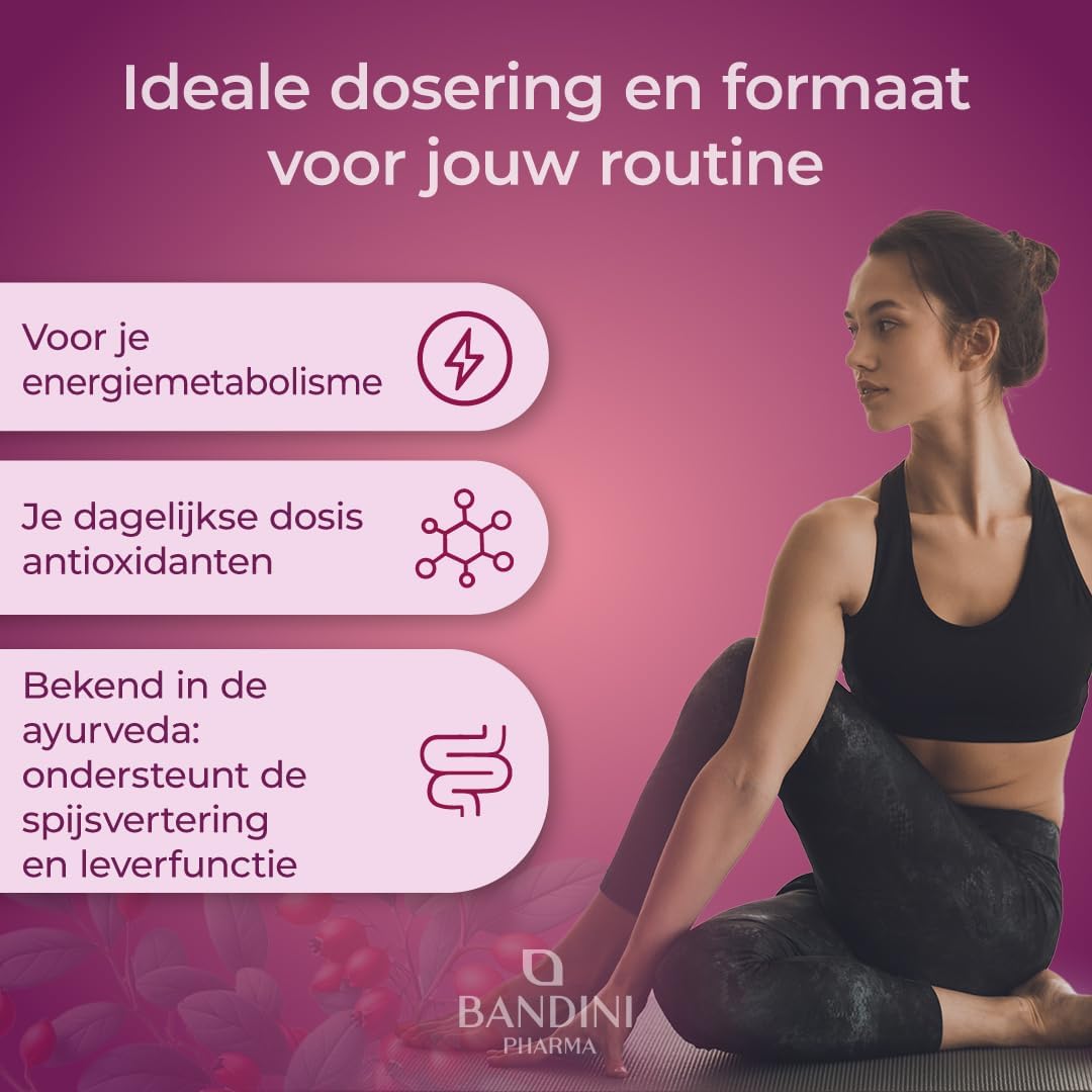 Detalle 2 de BANDINI Berberine 1000 mg, 60 vegan capsules met chroom en zwarte peper