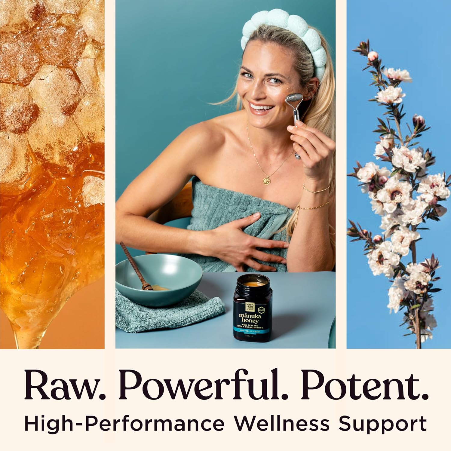 Detalle 1 de 100% Pure New Zealand Honey Raw Manuka Honey UMF 20+, MGO 830+, 8.8 oz