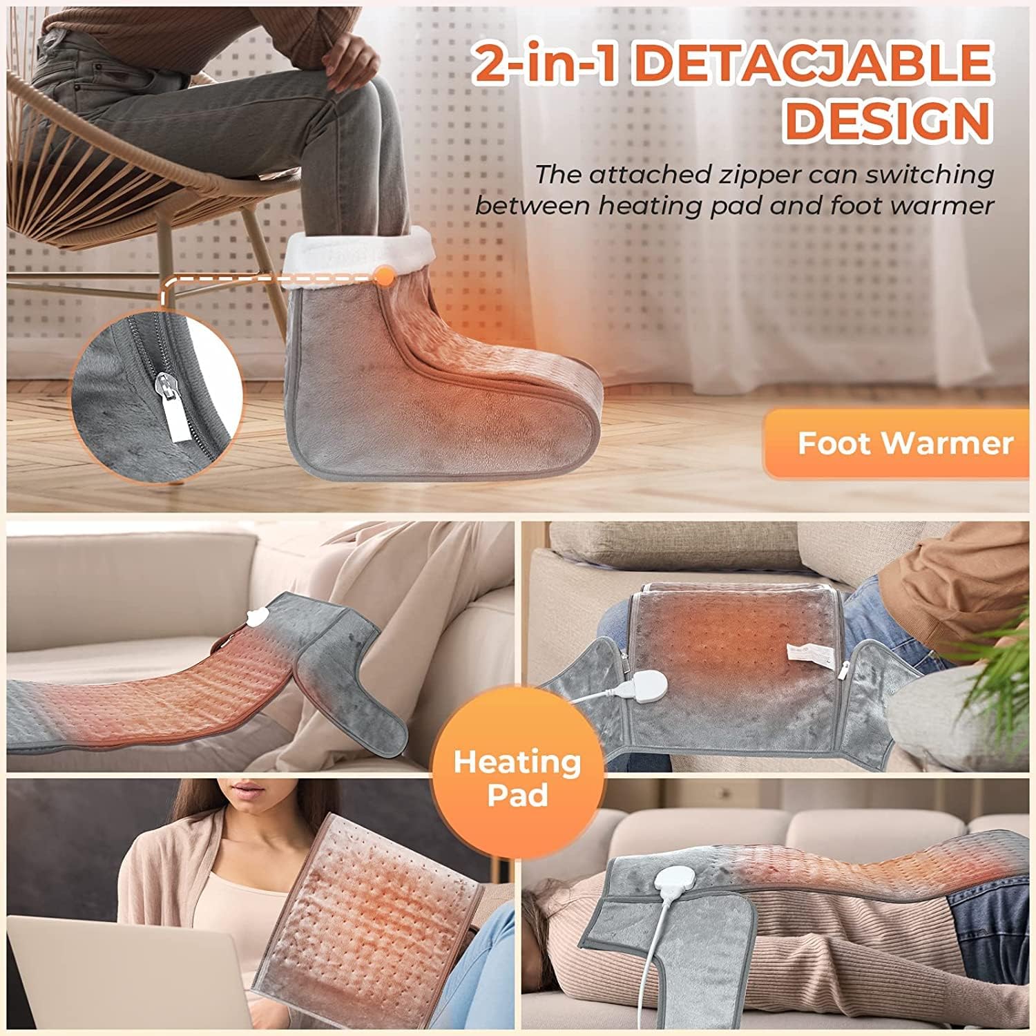 Thumbnail 6 de Yerdol Electric Foot Warmer 4‑timer settings
