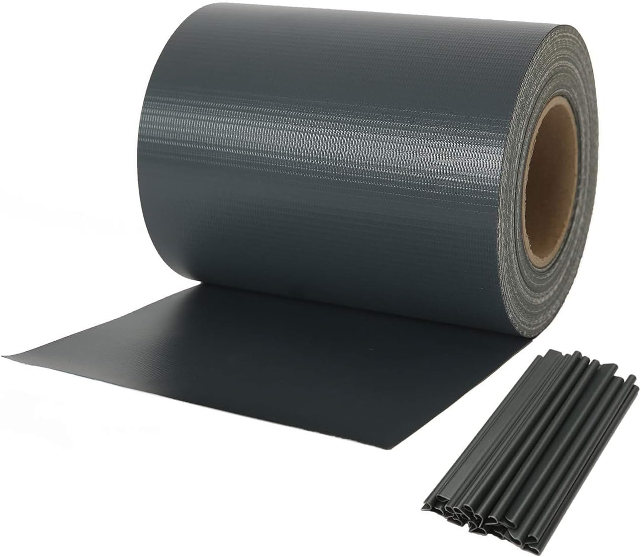 Thumbnail 6 de Naimorui PVC Sichtschutzfolie Sichtschutzstreifen 19 cm x 35 m für Doppelstabmattenzaun inkl. 20 Clips