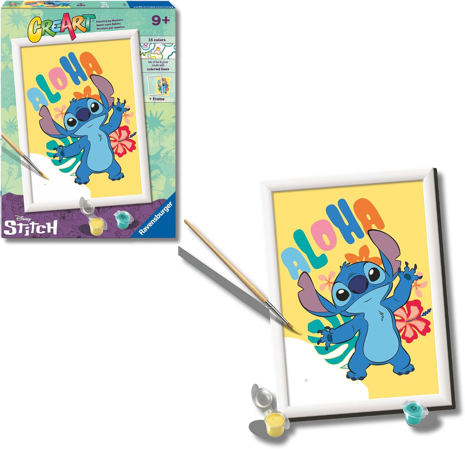 Thumbnail 4 de Ravensburger Creart Stitch & Leroy pittura per numeri 18x24 cm 🎨
