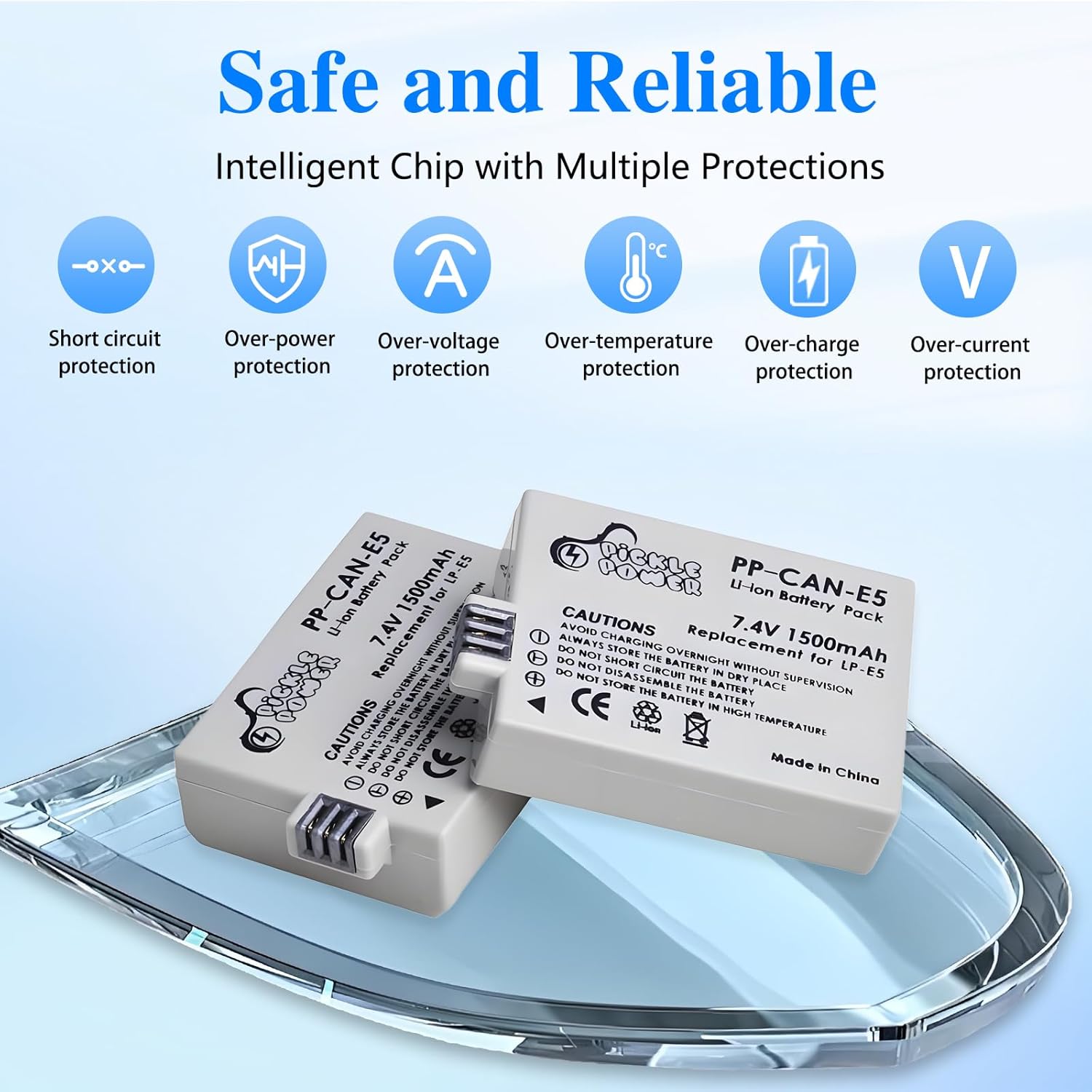 Thumbnail 2 de Pickle Power LP-E5 Battery and Charger Pack for Canon EOS Cameras (2 Batteries)