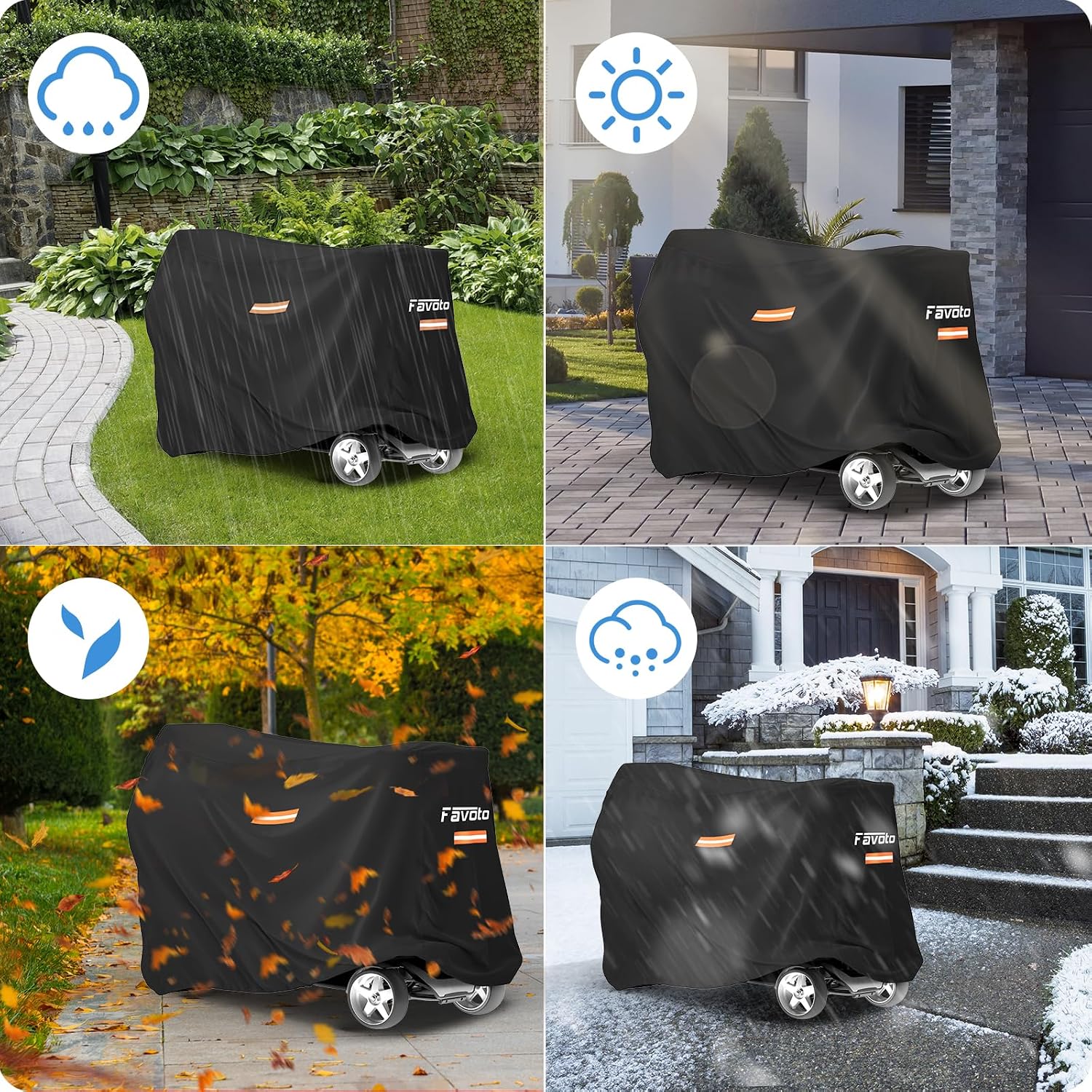 Thumbnail 5 de Favoto Mobility Scooter Cover 55x26x36 in
