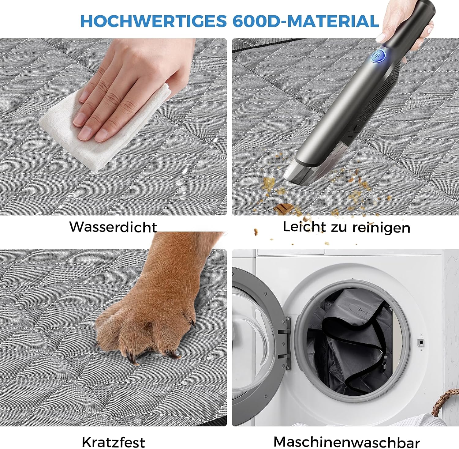 Detalle 2 de MyeMdan dog car seat cover, 600D Oxford cloth