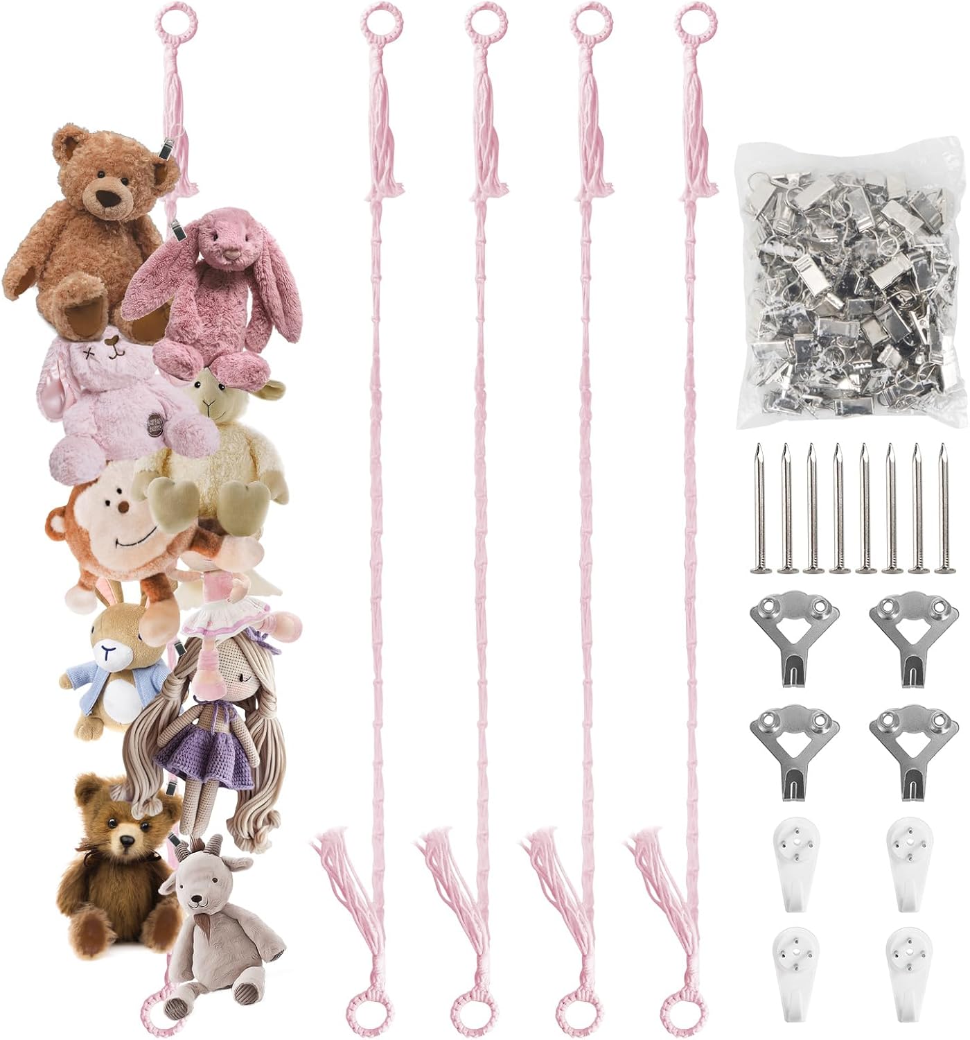 Detalle de Munzong Stuffed Animal Storage Chain 80-Inch