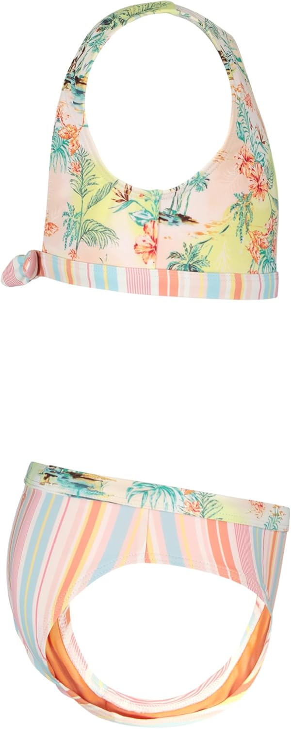 Detalle 2 de Roxy Girls' Two-Piece Bikini Swimsuit Set with UPF 50+ Sun Protection