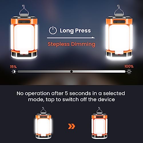 Detalle 2 de Lampara Camping BICKON LED Recargable — 60 LED, 5 modos, 25h de autonomía