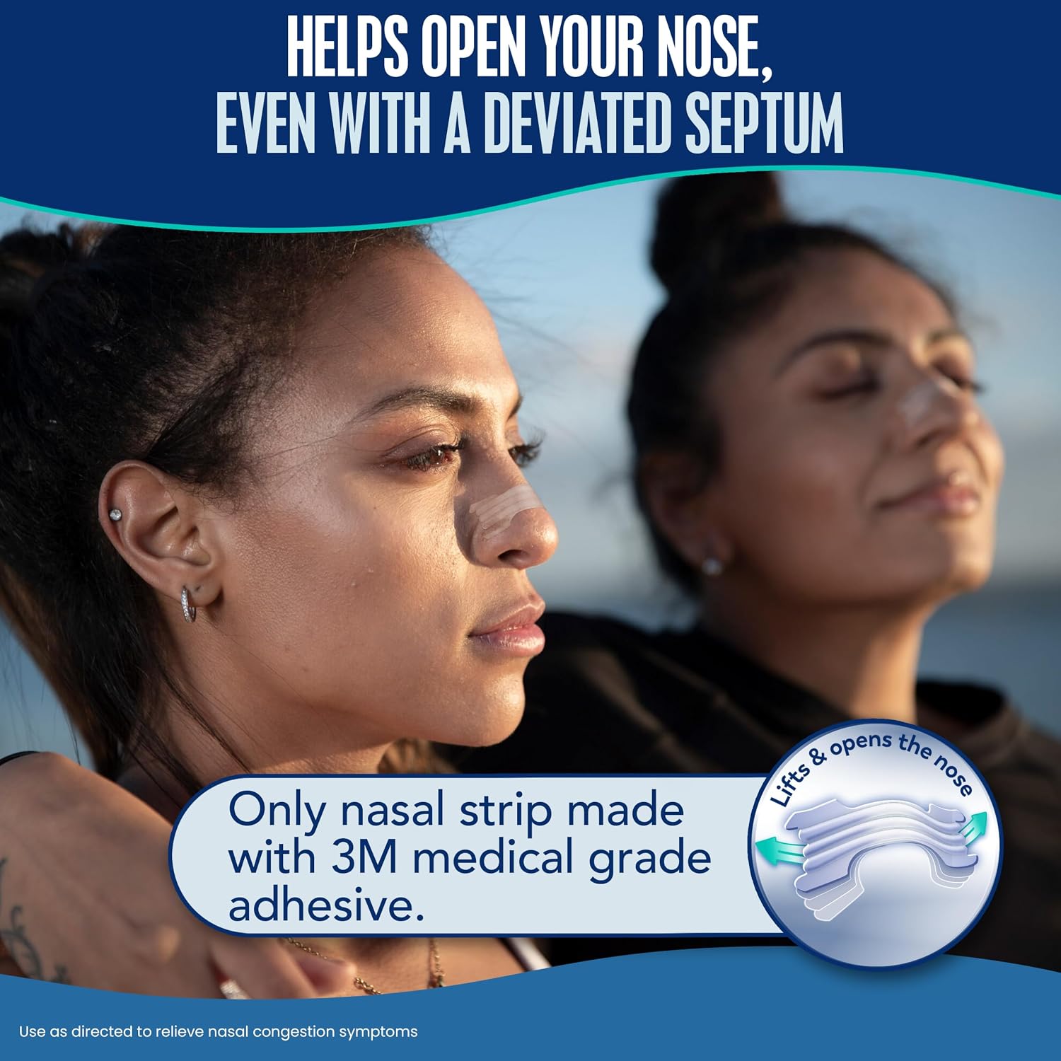 Thumbnail 6 de Breathe Right Extra Clear nasal strips 44-pack 🩹
