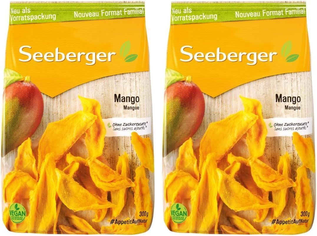 Detalle de Mangues séchées Seeberger – Lanières de mangue (300 g), sans sucre ajouté