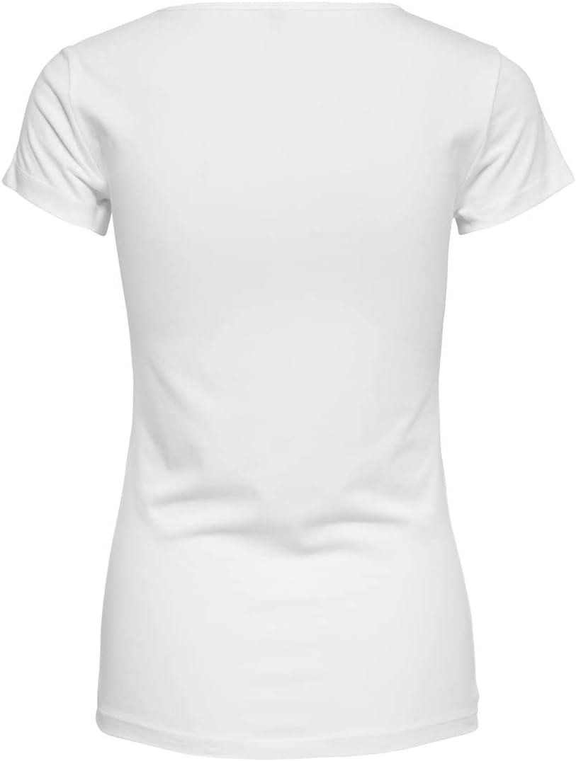 Detalle 2 de ONLY Damen Onllive Love S/S O-Neck Top JRS Blouse – 3er Pack, Slim Fit