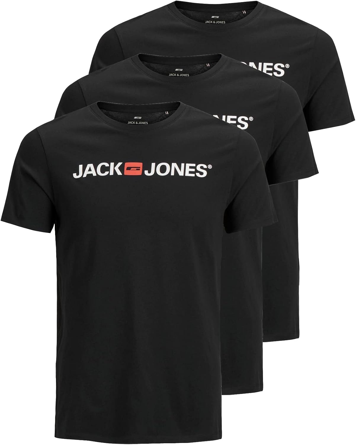 Detalle 2 de Tee-shirt homme JACK & JONES Jjecorp Logo Tee SS Crew Neck Noos PS – 3XL