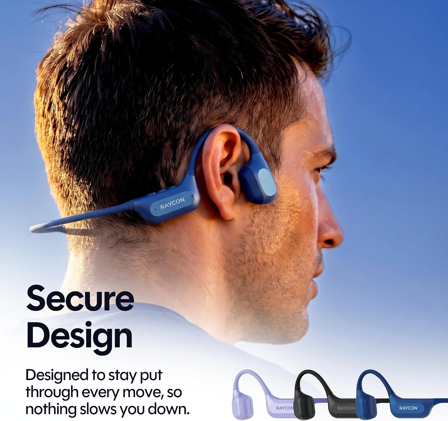 Detalle de Raycon Bone Conduction Headphones, 2nd Gen
