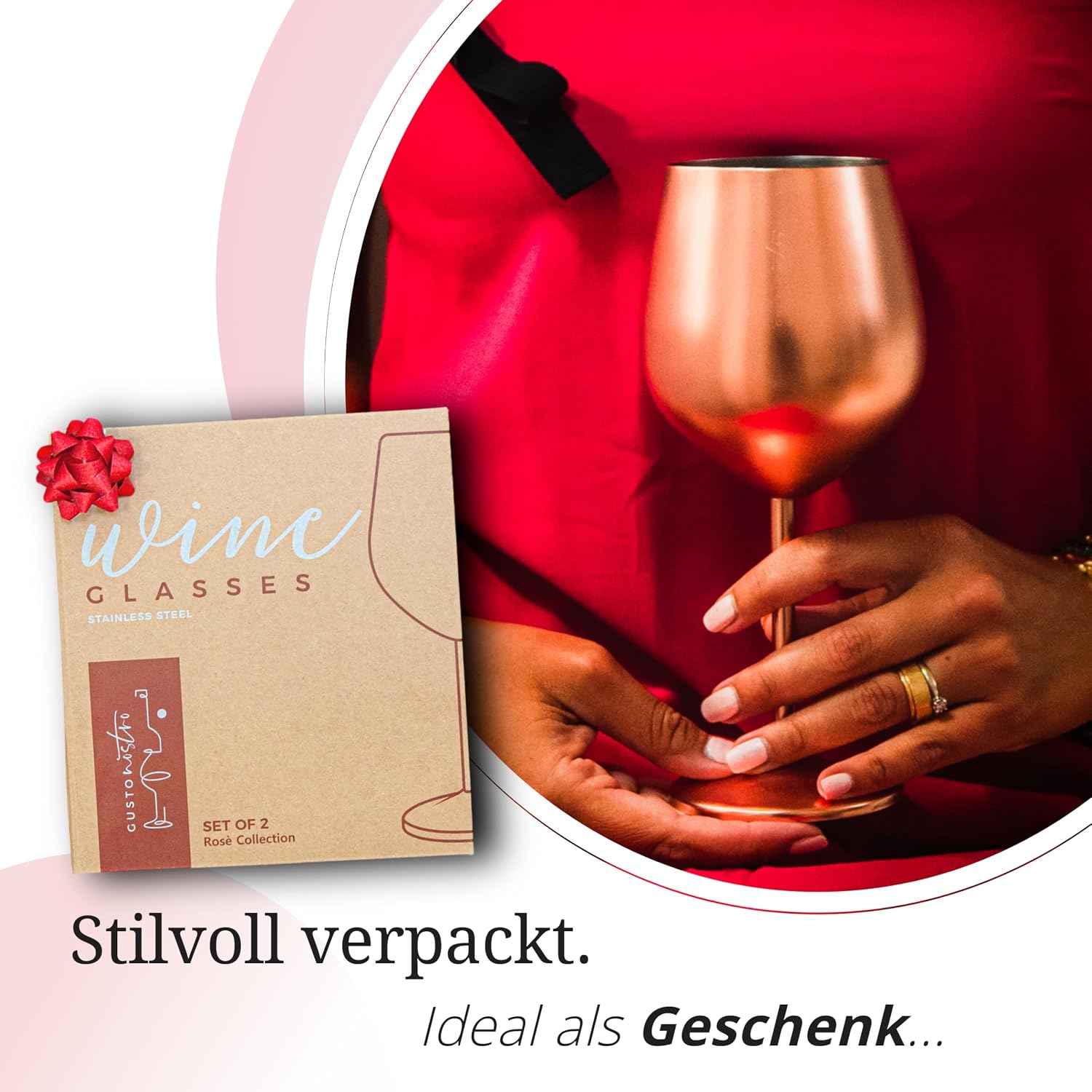 Thumbnail 5 de Gusto Nostro Weingläser 540 ml Edelstahl