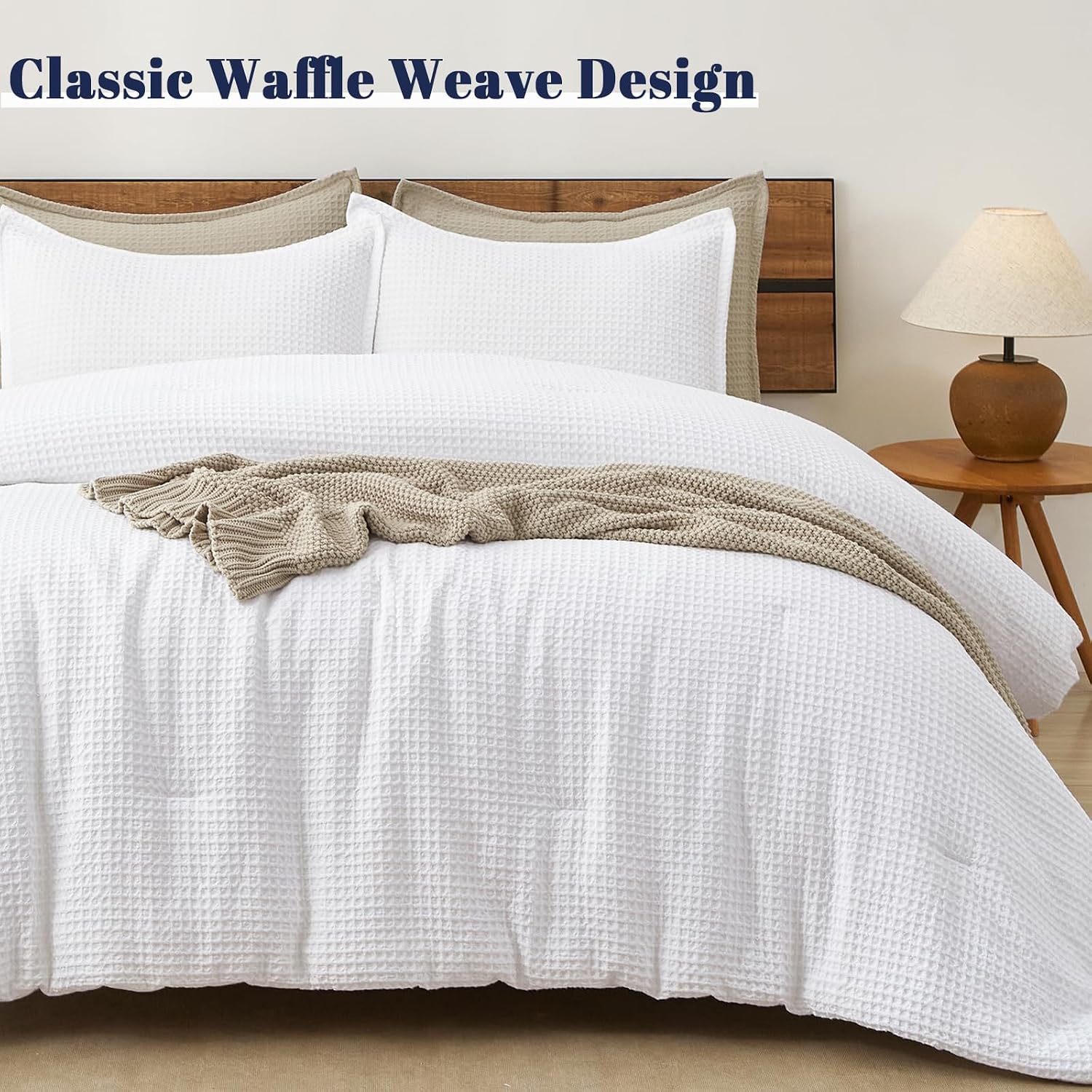 Thumbnail 4 de PHF Waffle Comforter Set King