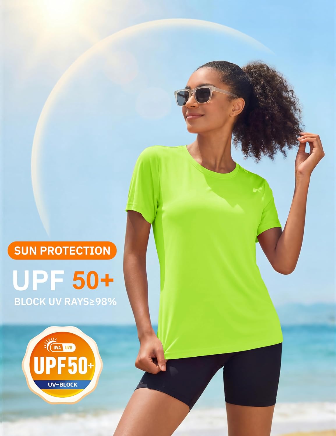Detalle 1 de MAGCOMSEN Women's UPF 50+ Rash Guard Top